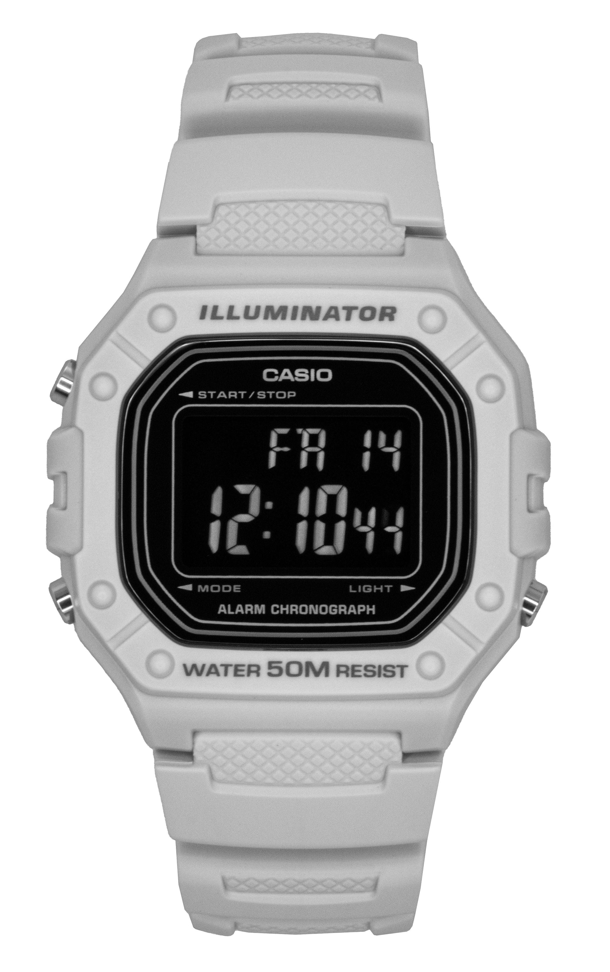 Casio Standard Digital Resin Strap Quartz W - 218H - 8BV Men's Watch - Prestige Stones