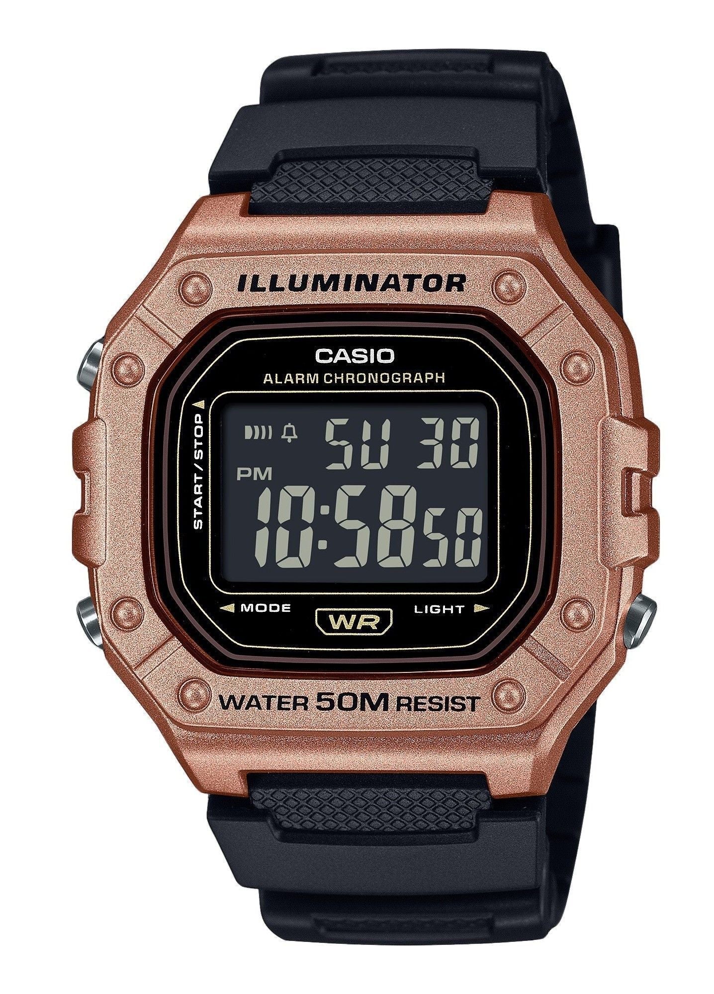 Casio Standard Digital Resin Strap Quartz W - 218HM - 5BV Men's Watch - Prestige Stones