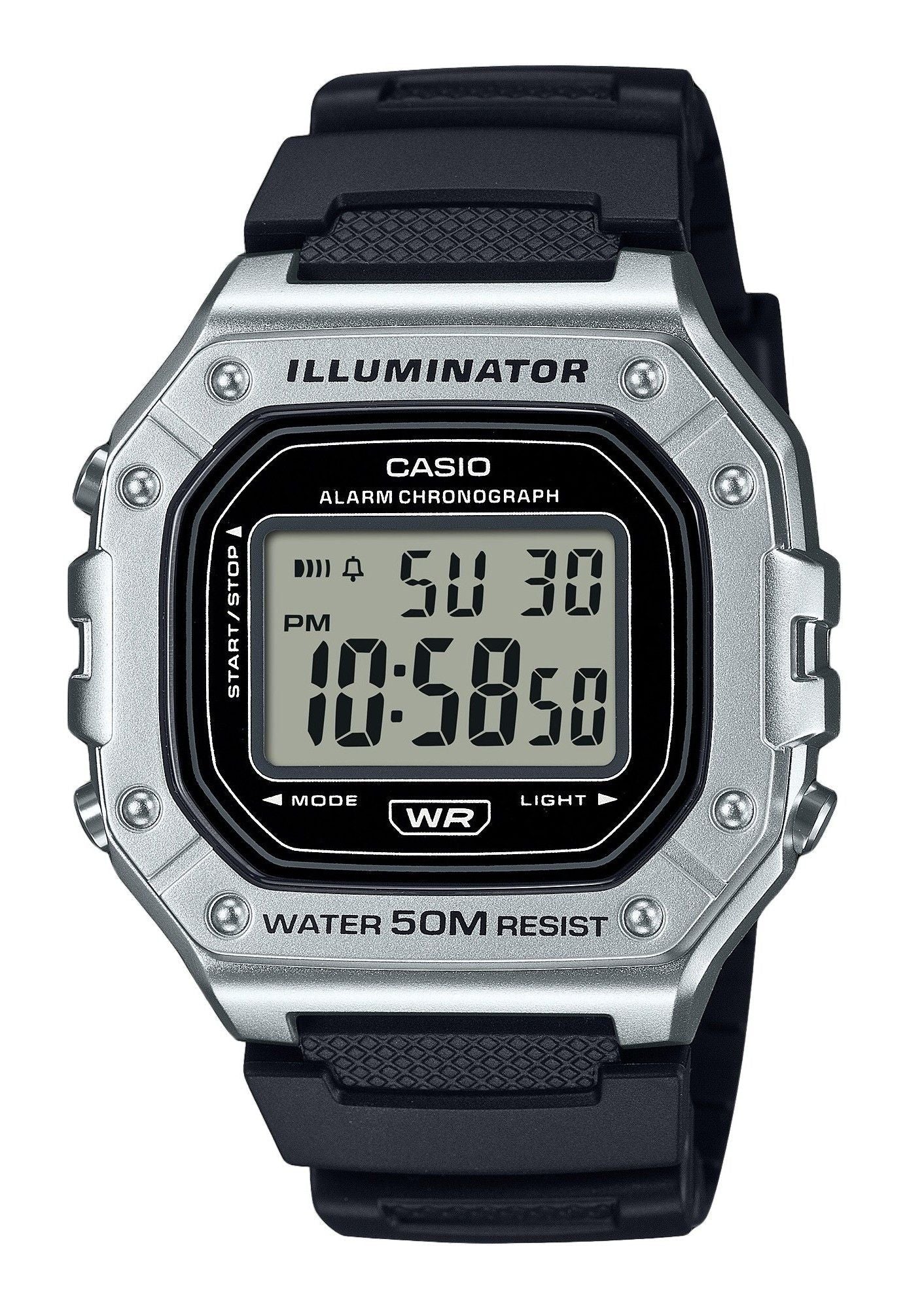 Casio Standard Digital Resin Strap Quartz W - 218HM - 7AV Men's Watch - Prestige Stones