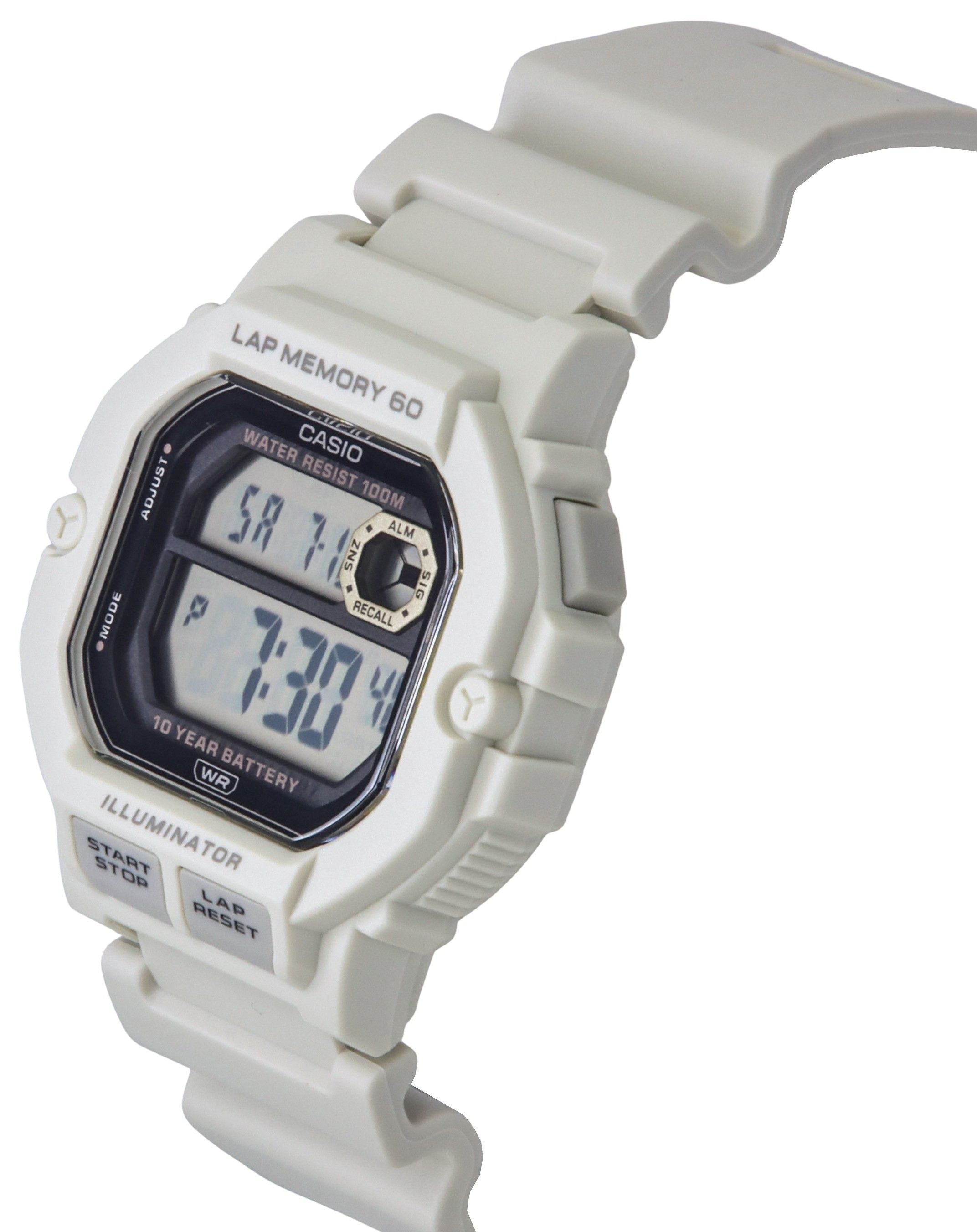 Casio Standard Digital Resin Strap Quartz WS - 1400H - 8AV 100M Men's Watch - Prestige Stones