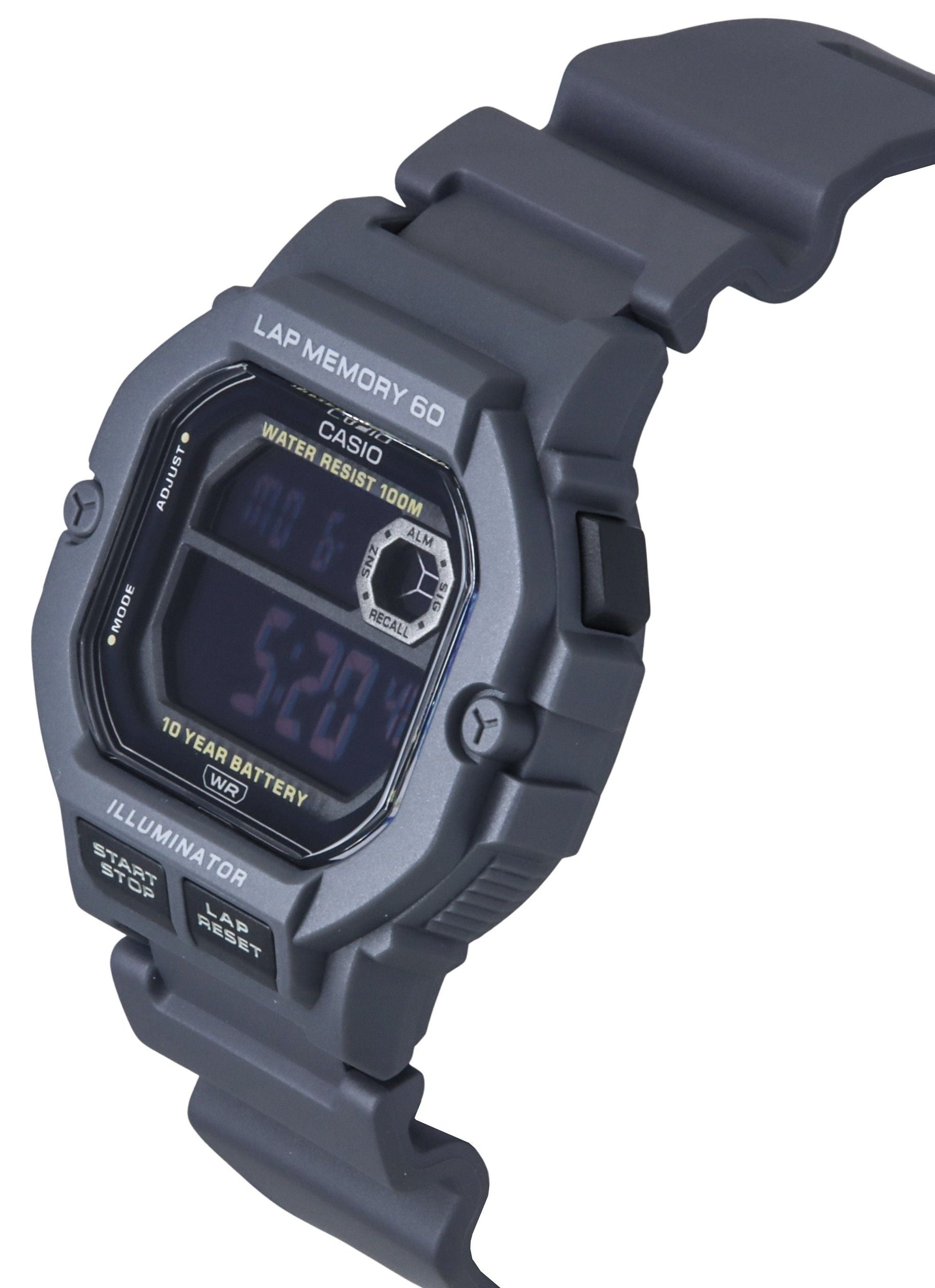 Casio Standard Digital Resin Strap Quartz WS - 1400H - 8BV 100M Men's Watch - Prestige Stones