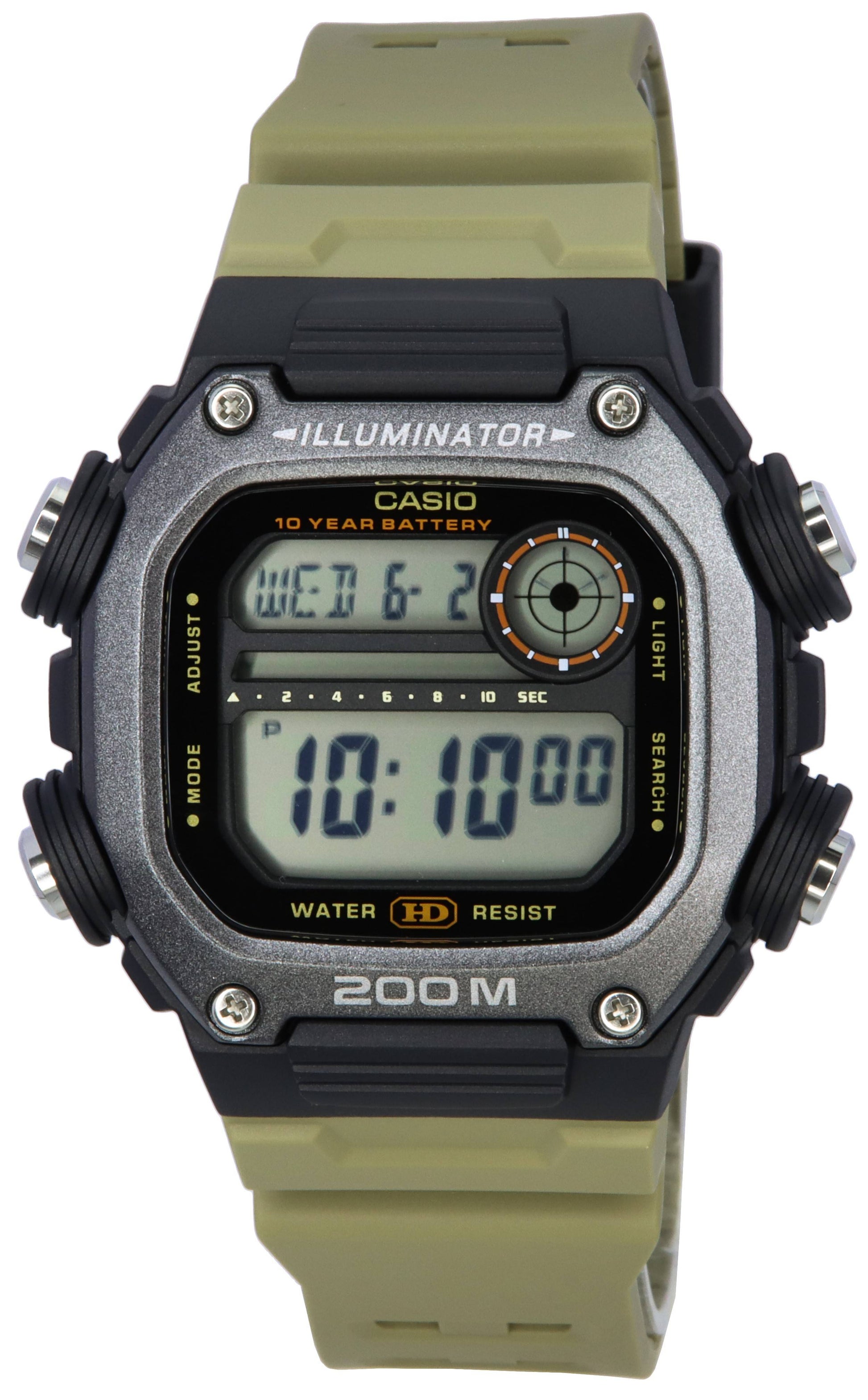 Casio Standard Digital Sand Resin Band Quartz DW - 291HX - 5A DW291HX - 5 200M Men's Watch - Prestige Stones