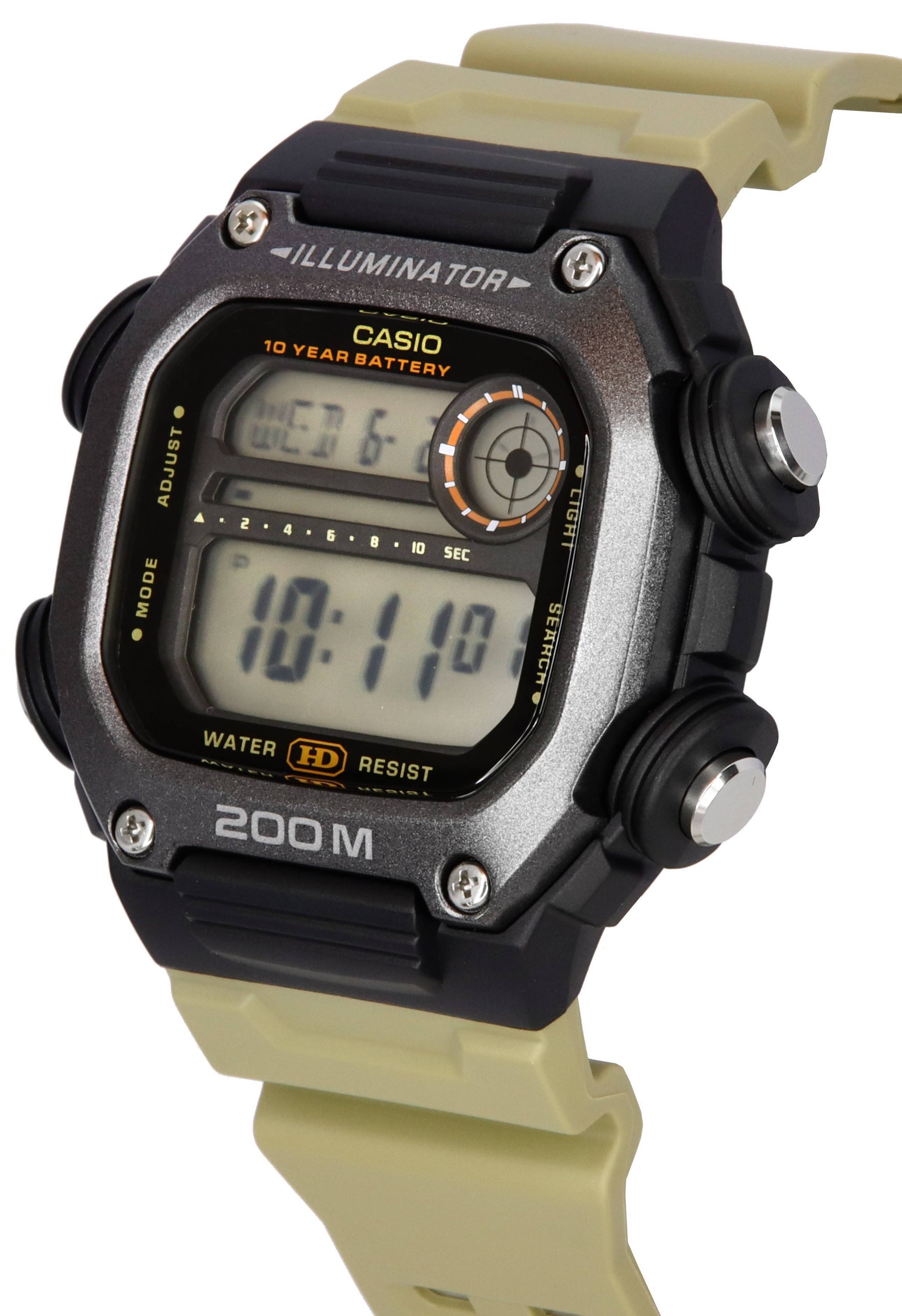 Casio Standard Digital Sand Resin Band Quartz DW - 291HX - 5A DW291HX - 5 200M Men's Watch - Prestige Stones
