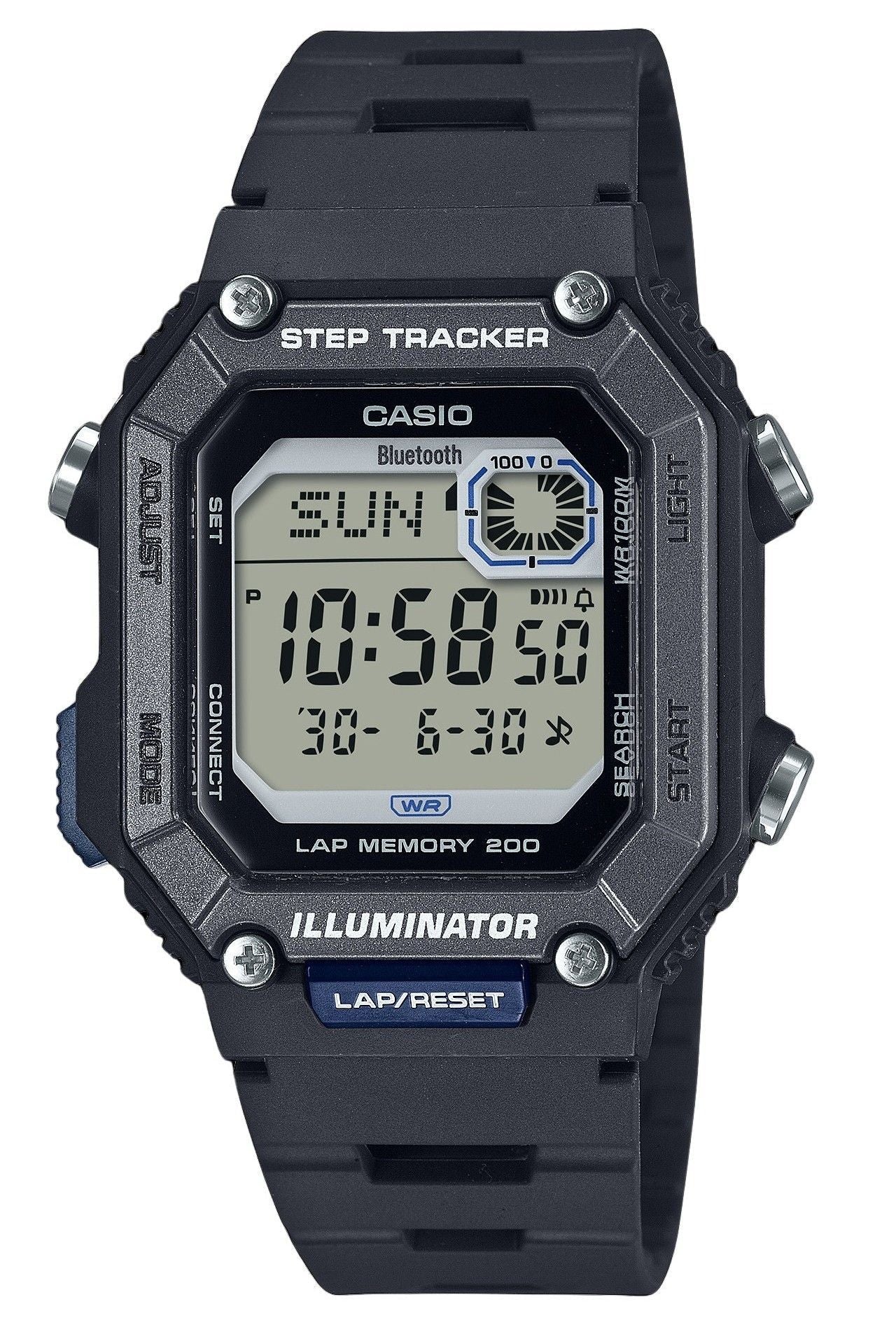 Casio Standard Digital Smartphone Link Step Tracker Resin Strap Quartz WS - B1000 - 1AV 100M Men's Watch - Prestige Stones