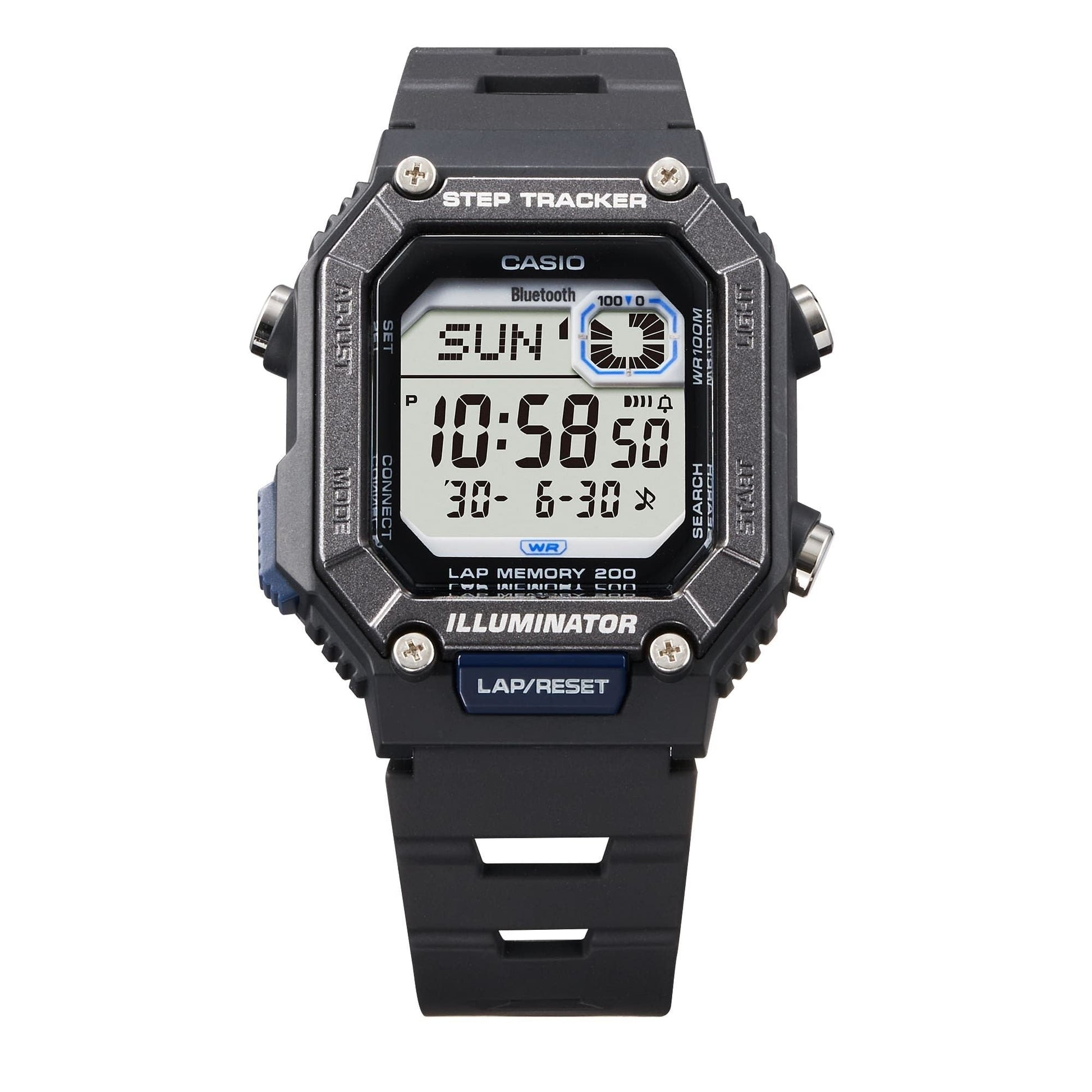 Casio Standard Digital Smartphone Link Step Tracker Resin Strap Quartz WS - B1000 - 1AV 100M Men's Watch - Prestige Stones