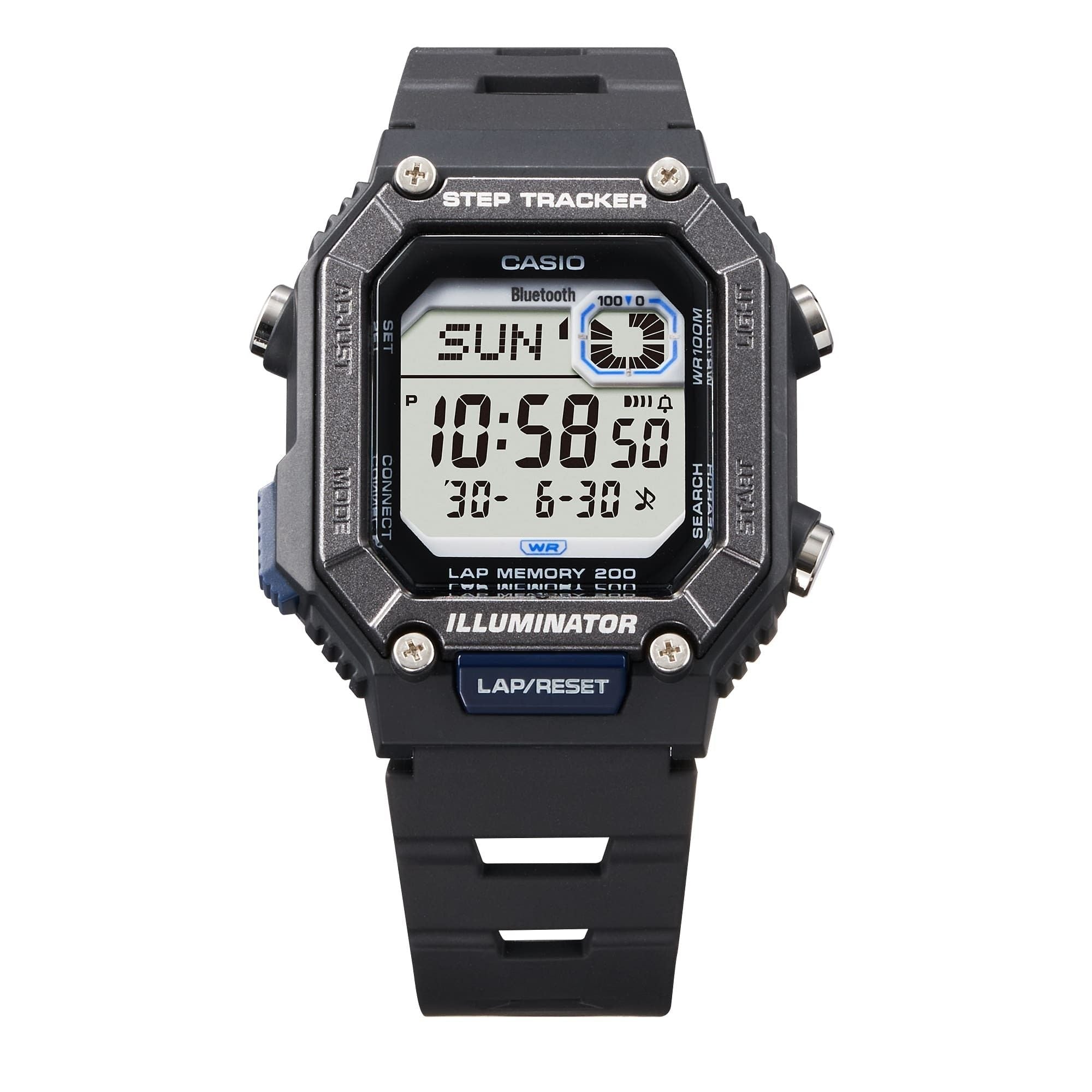 Casio Standard Digital Smartphone Link Step Tracker Resin Strap Quartz WS - B1000 - 1AV 100M Men's Watch - Prestige Stones