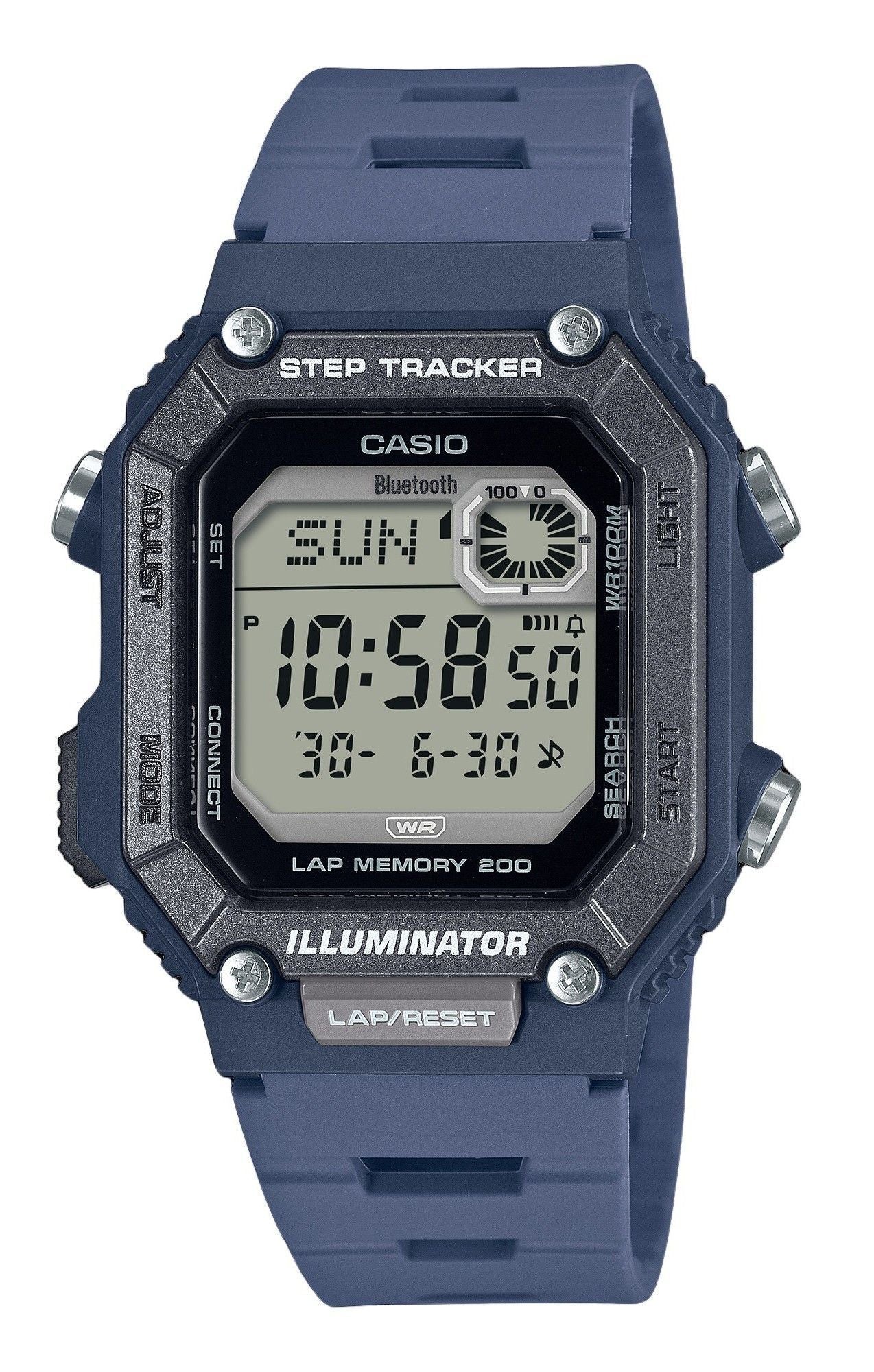 Casio Standard Digital Smartphone Link Step Tracker Resin Strap Quartz WS - B1000 - 2AV 100M Men's Watch - Prestige Stones