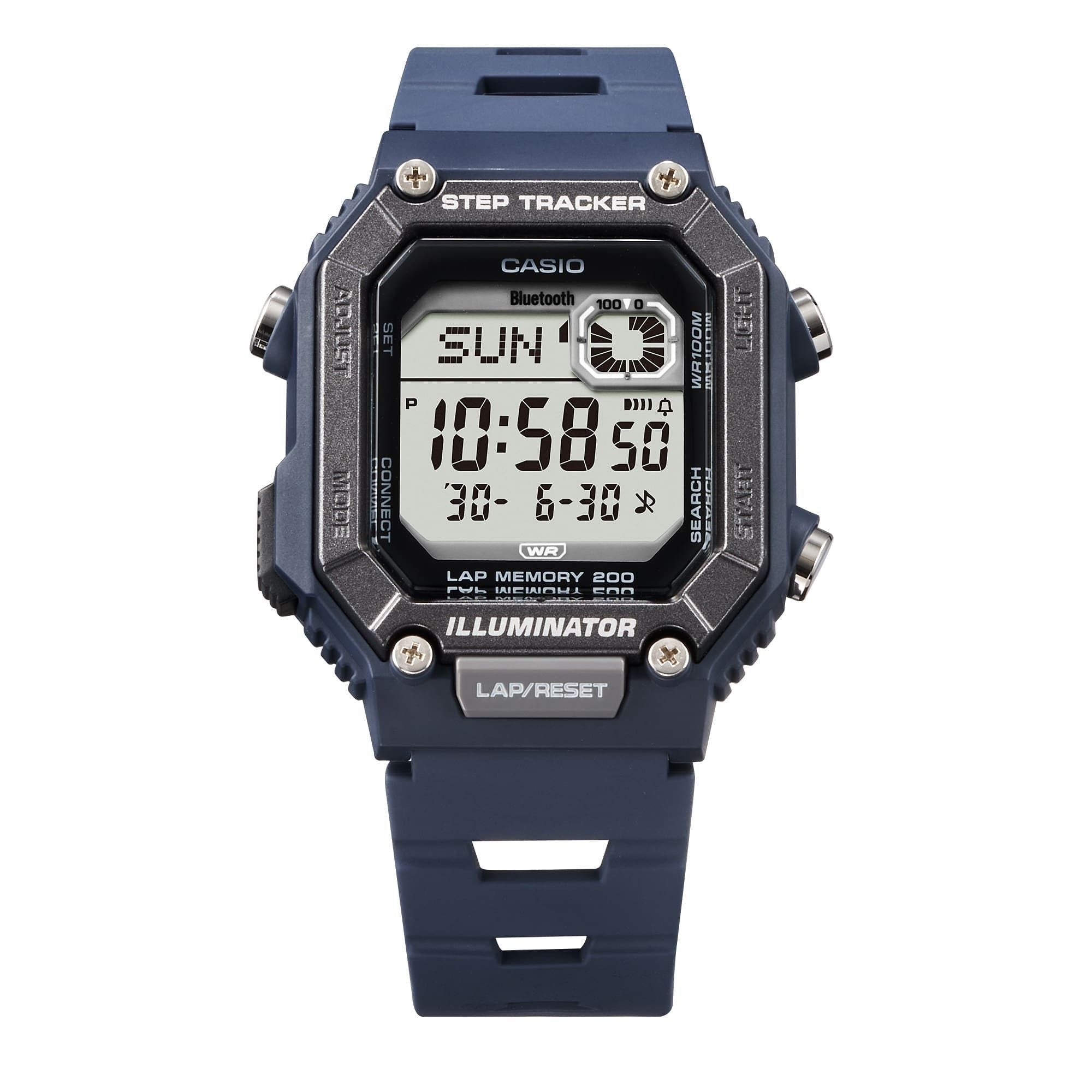 Casio Standard Digital Smartphone Link Step Tracker Resin Strap Quartz WS - B1000 - 2AV 100M Men's Watch - Prestige Stones