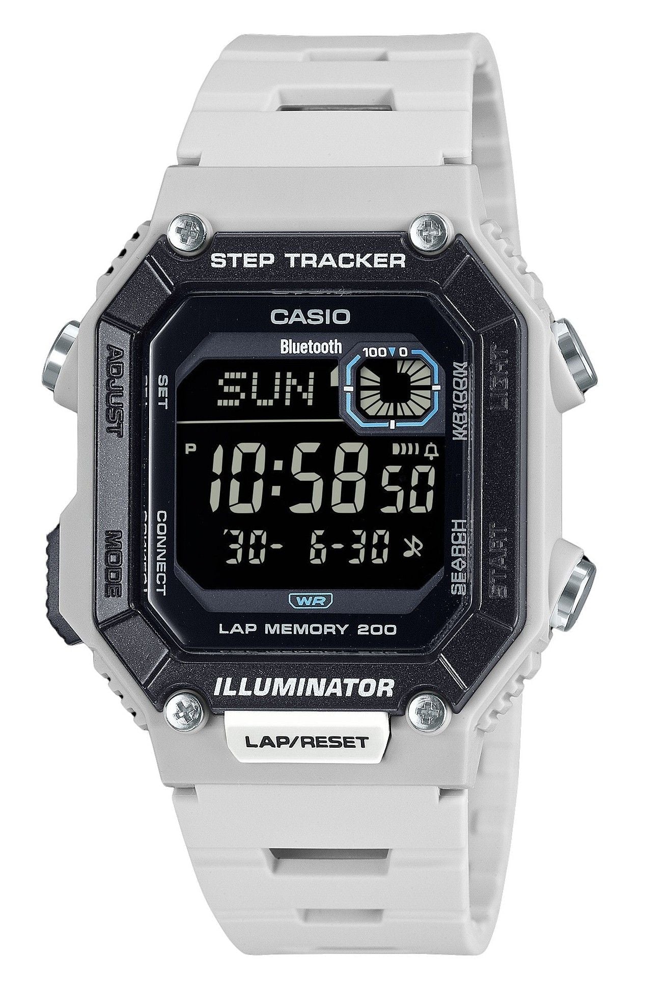 Casio Standard Digital Smartphone Link Step Tracker Resin Strap Quartz WS - B1000 - 8BV 100M Men's Watch - Prestige Stones