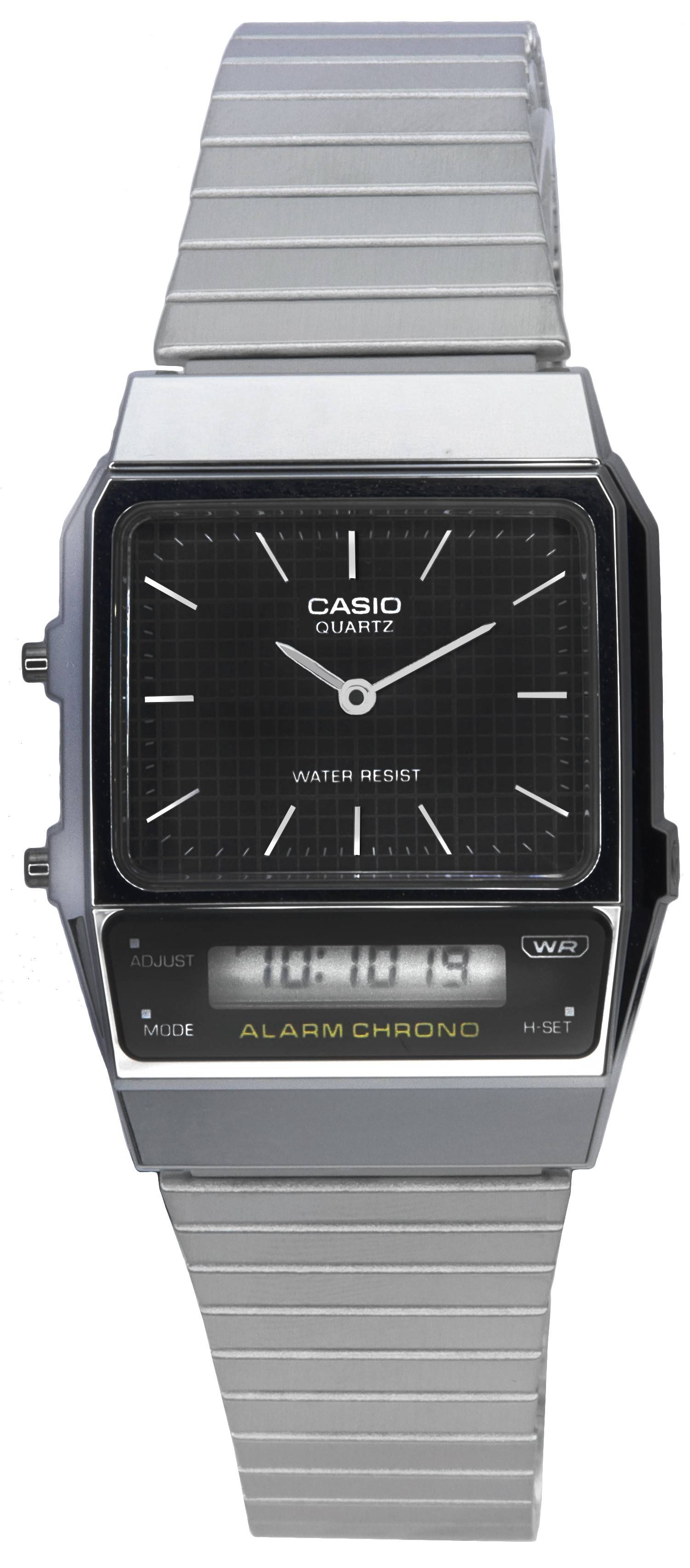 Casio Vintage Analog Digital Black Dial Quartz AQ - 800E - 1A AQ800E - 1 Unisex Watch - Prestige Stones