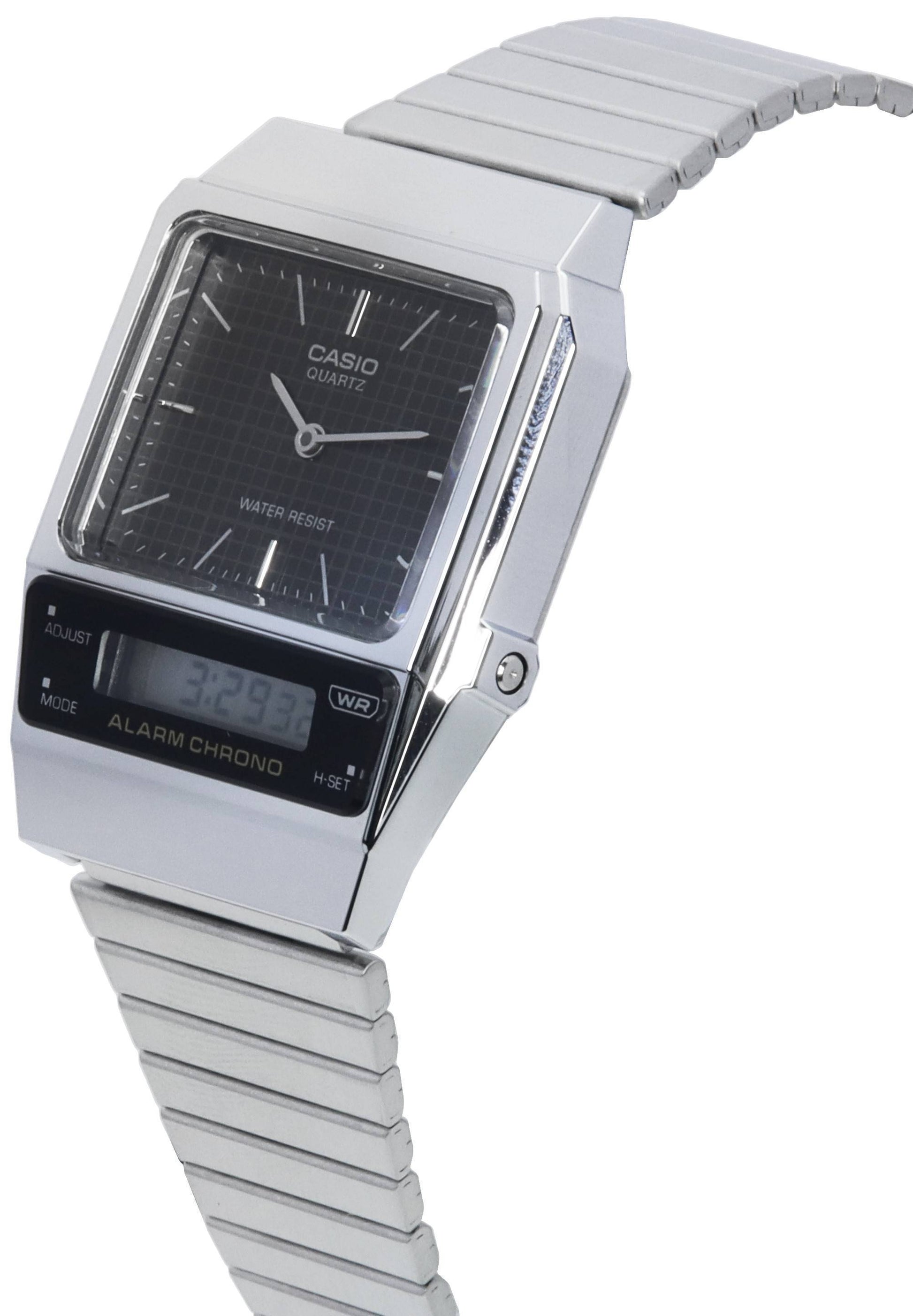 Casio Vintage Analog Digital Black Dial Quartz AQ - 800E - 1A AQ800E - 1 Unisex Watch - Prestige Stones