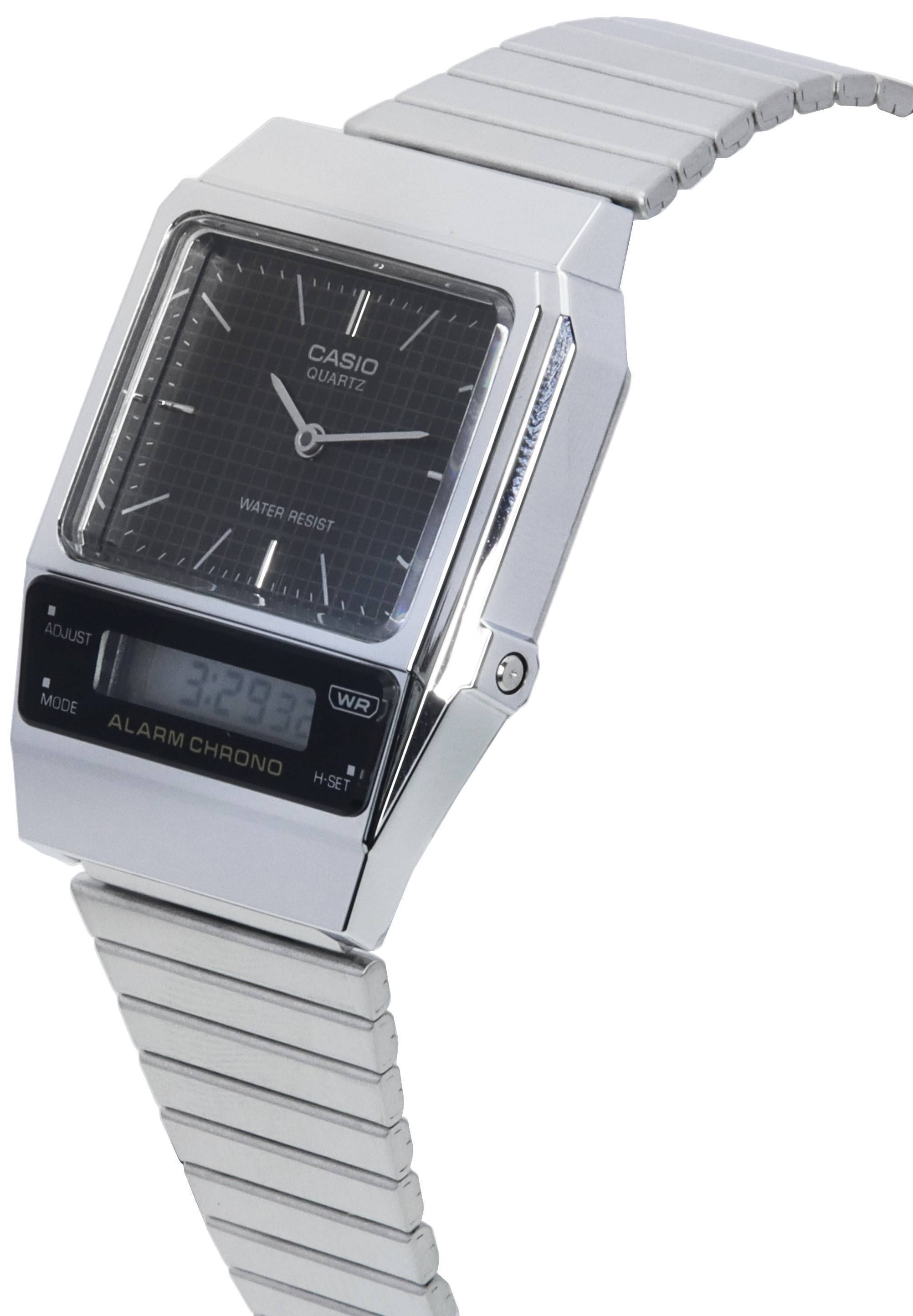 Casio Vintage Analog Digital Black Dial Quartz AQ - 800E - 1A AQ800E - 1 Unisex Watch - Prestige Stones