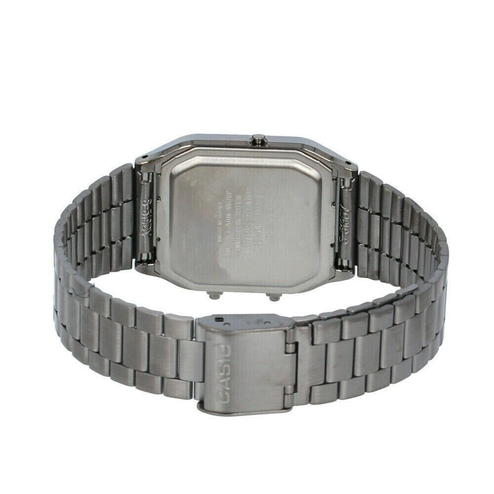 Casio Vintage Analog Digital Gray Ion Plated Quartz AQ - 230GG - 9A Men's Watch - Prestige Stones