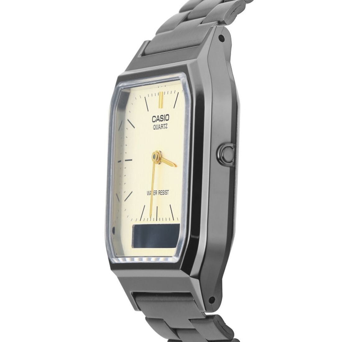 Casio Vintage Analog Digital Gray Ion Plated Quartz AQ - 230GG - 9A Men's Watch - Prestige Stones
