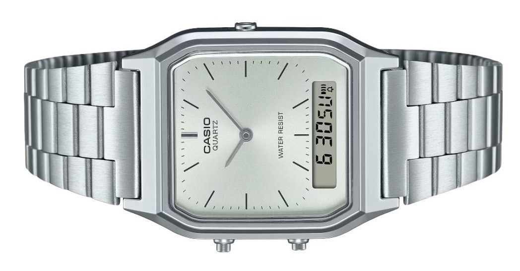 Casio Vintage Analog Digital Quartz AQ - 230A - 7A Unisex Watch - Prestige Stones