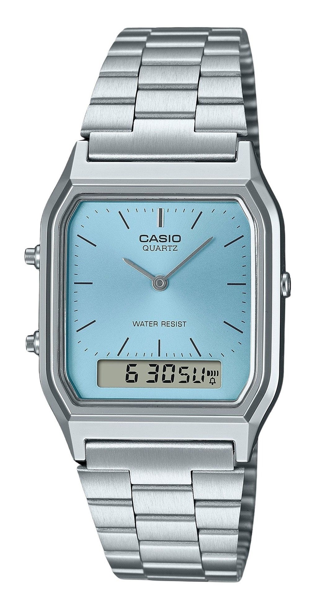 Casio Vintage Analog Digital Turquoise Blue Dial Quartz AQ - 230A - 2A1 Unisex Watch - Prestige Stones