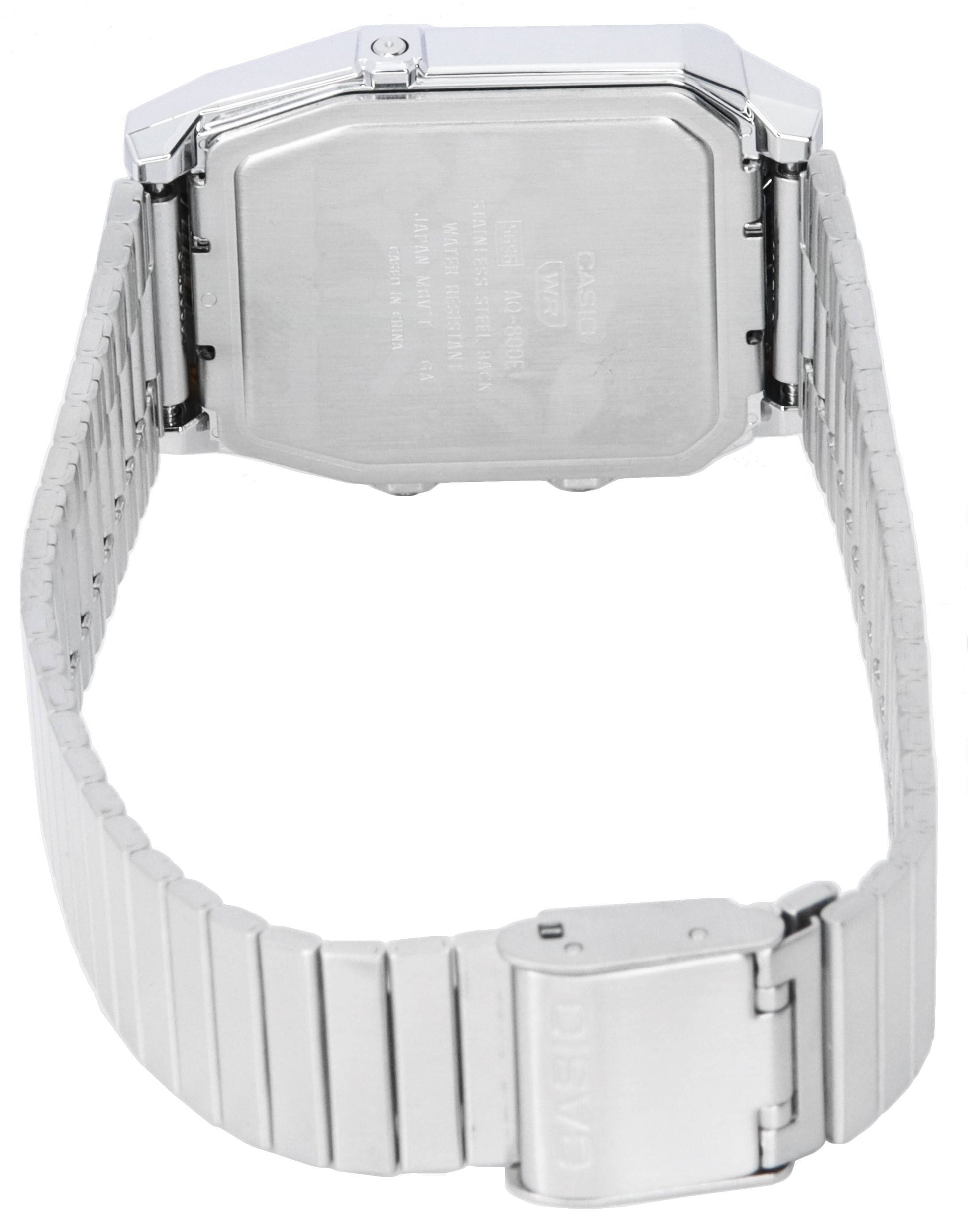 Casio Vintage Analog Digital White Dial Quartz AQ - 800E - 7A AQ800E - 7 Unisex Watch - Prestige Stones
