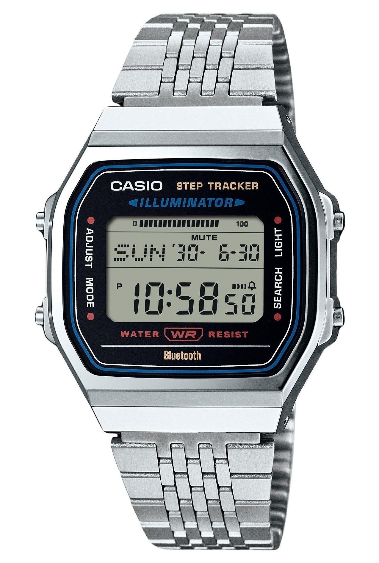 Casio Vintage Digital Smartphone Link Stainless Steel Quartz ABL - 100WE - 1A Unisex Watch - Prestige Stones