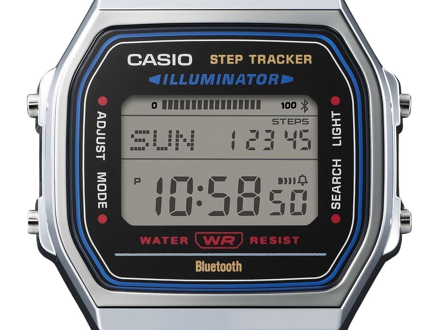 Casio Vintage Digital Smartphone Link Stainless Steel Quartz ABL - 100WE - 1A Unisex Watch - Prestige Stones