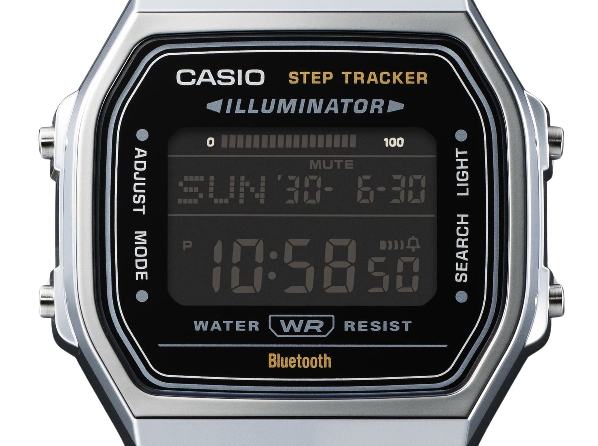 Casio Vintage Digital Smartphone Link Stainless Steel Quartz ABL - 100WE - 1B Unisex Watch - Prestige Stones
