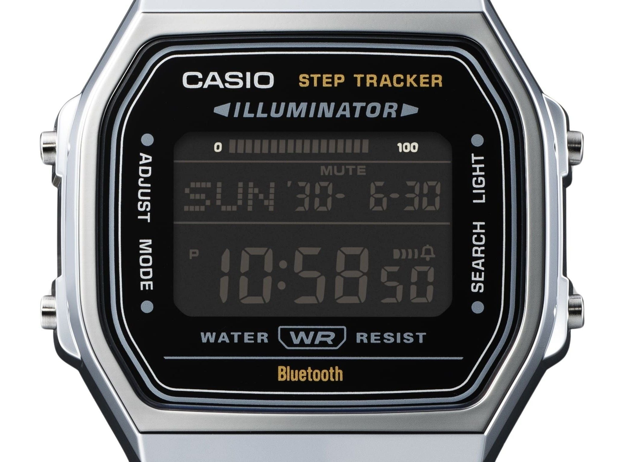 Casio Vintage Digital Smartphone Link Stainless Steel Quartz ABL - 100WE - 1B Unisex Watch - Prestige Stones