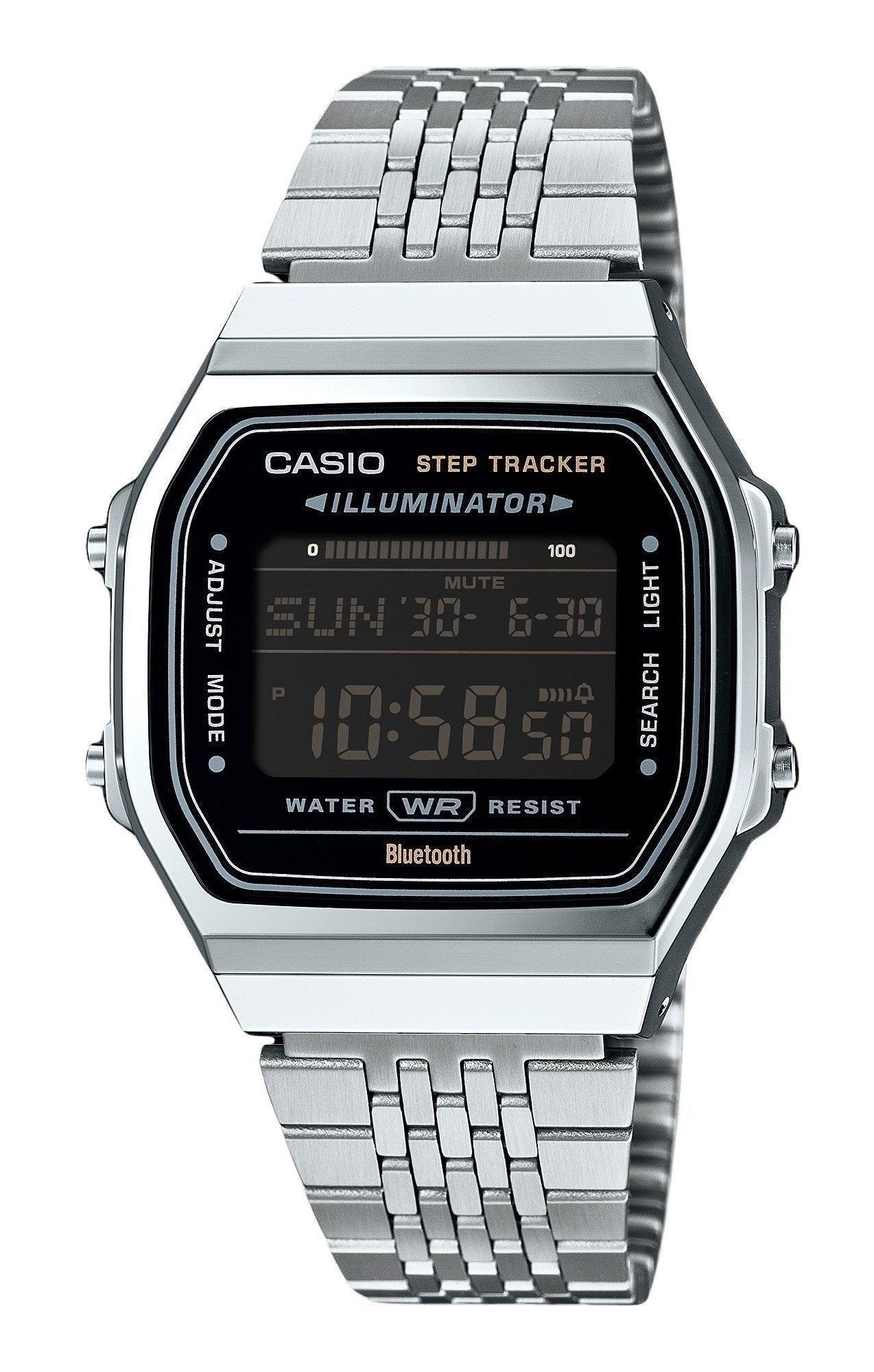 Casio Vintage Digital Smartphone Link Stainless Steel Quartz ABL - 100WE - 1B Unisex Watch - Prestige Stones