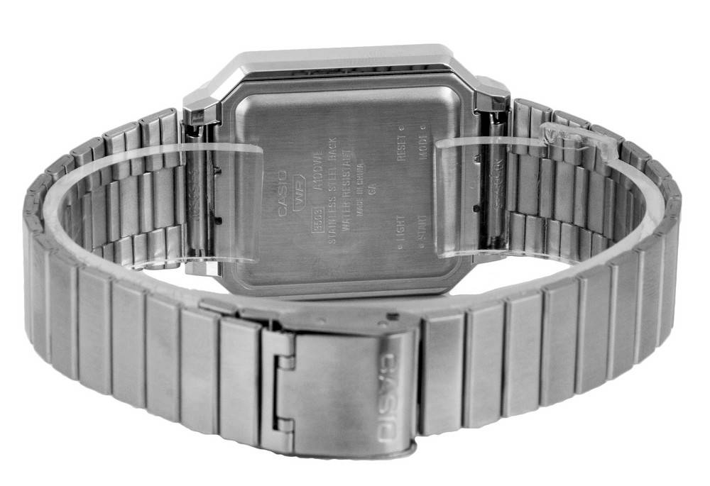 Casio Vintage Digital Stainless Steel A100WE - 1A A100WE - 1 Men's Watch - Prestige Stones