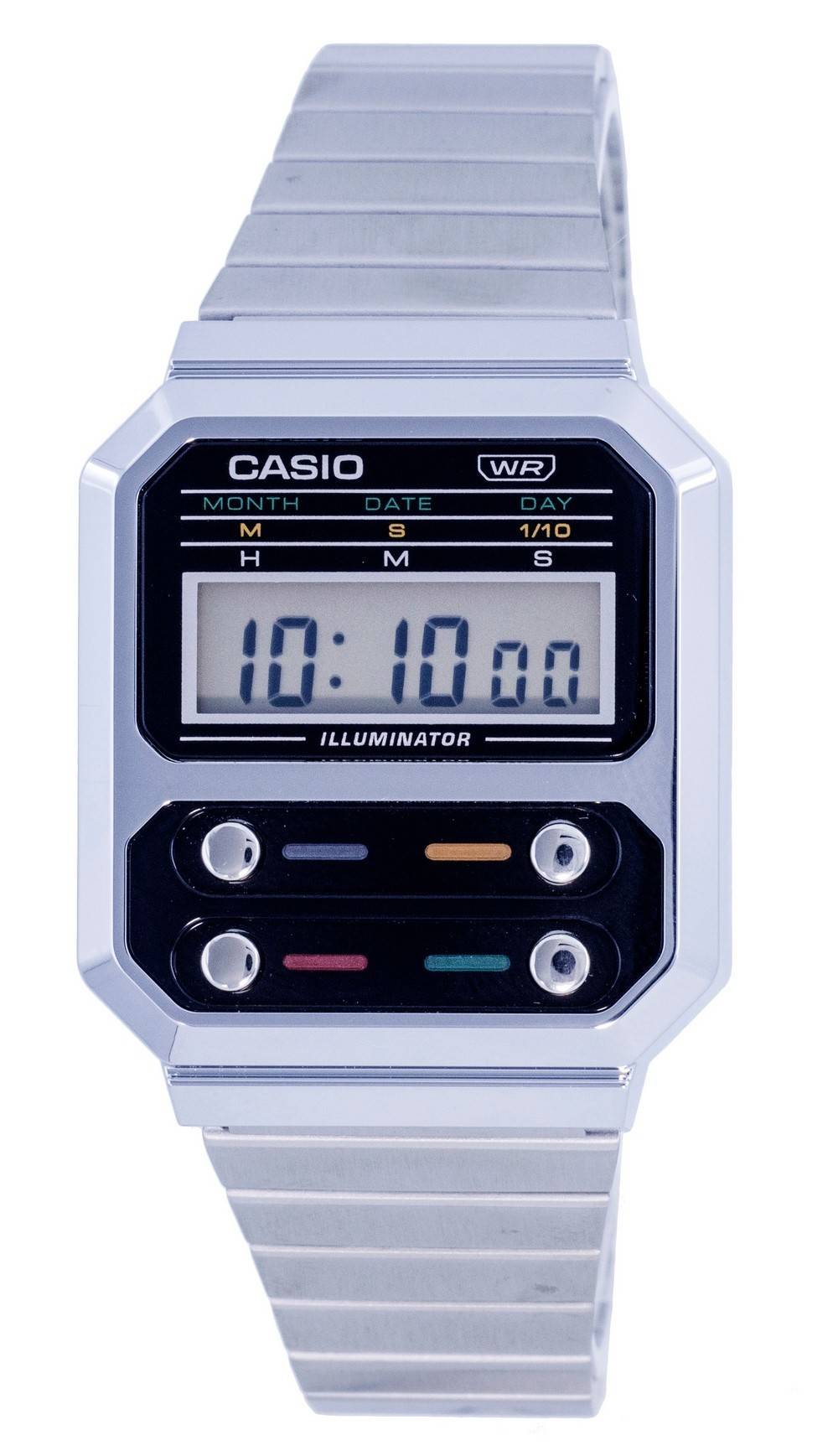 Casio Vintage Digital Stainless Steel A100WE - 1A A100WE - 1 Men's Watch - Prestige Stones