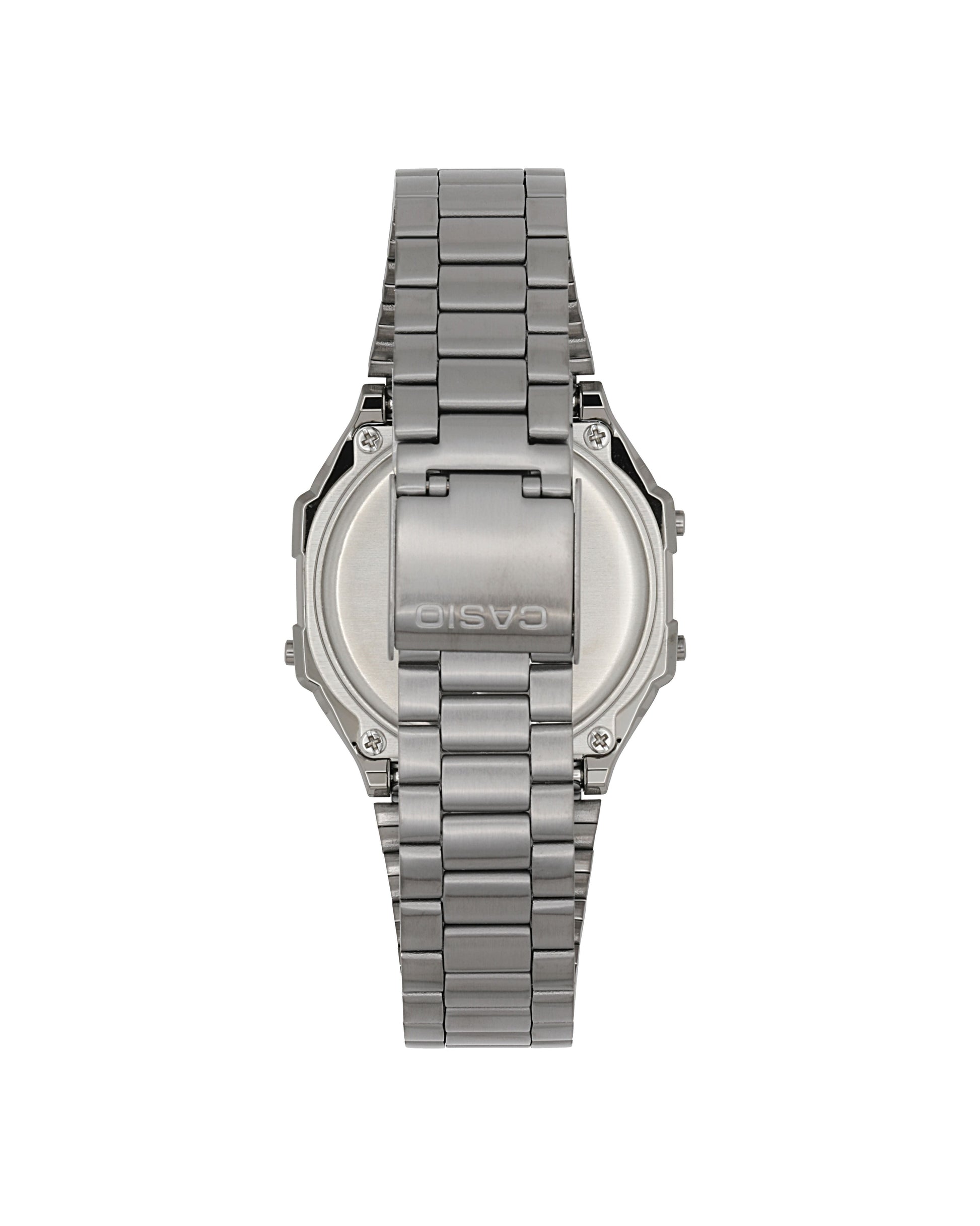 Casio Vintage Digital Stainless Steel Bracelet Black Dial Quartz A168WGG - 1B Unisex Watch - Prestige Stones