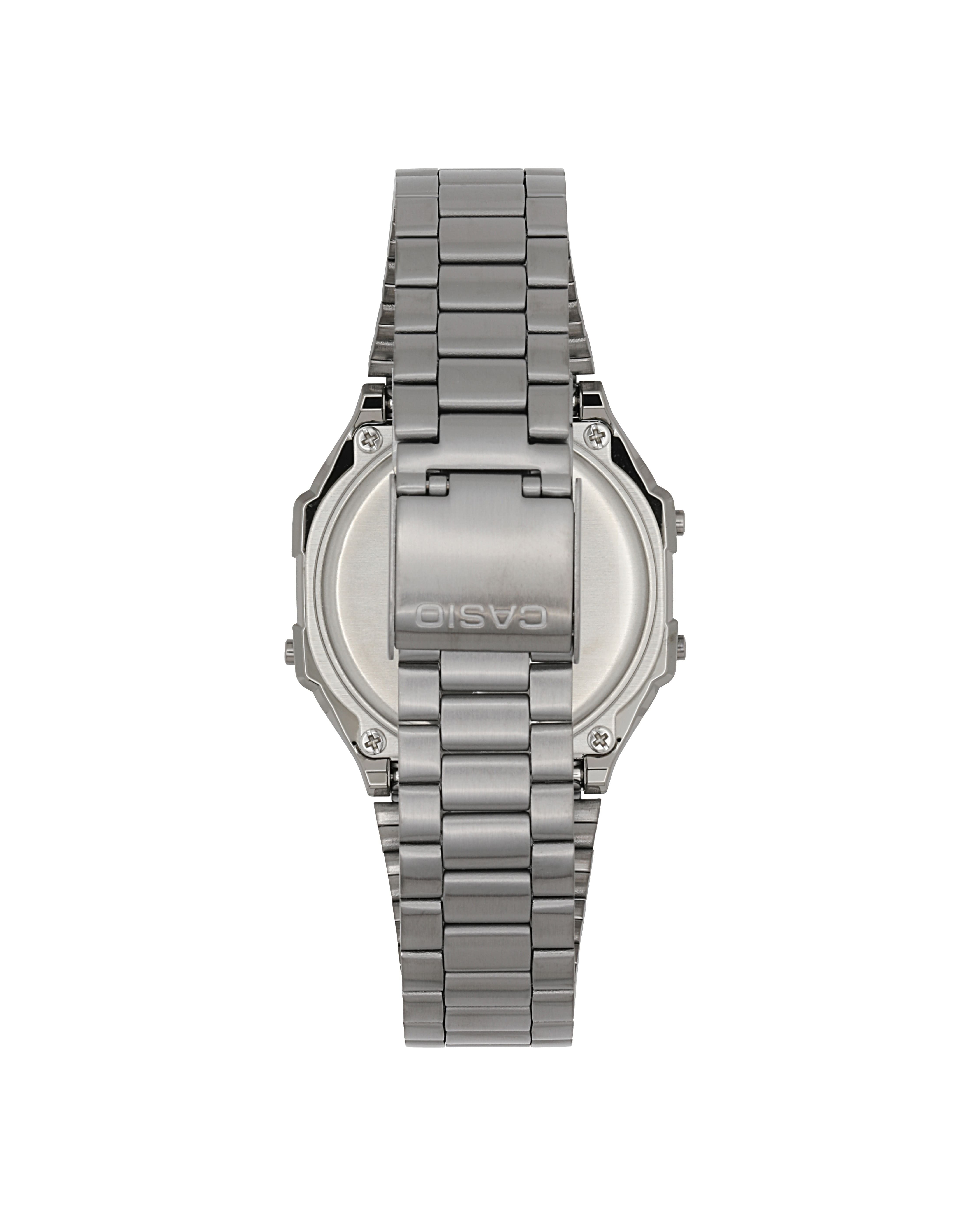 Casio Vintage Digital Stainless Steel Bracelet Black Dial Quartz A168WGG - 1B Unisex Watch - Prestige Stones