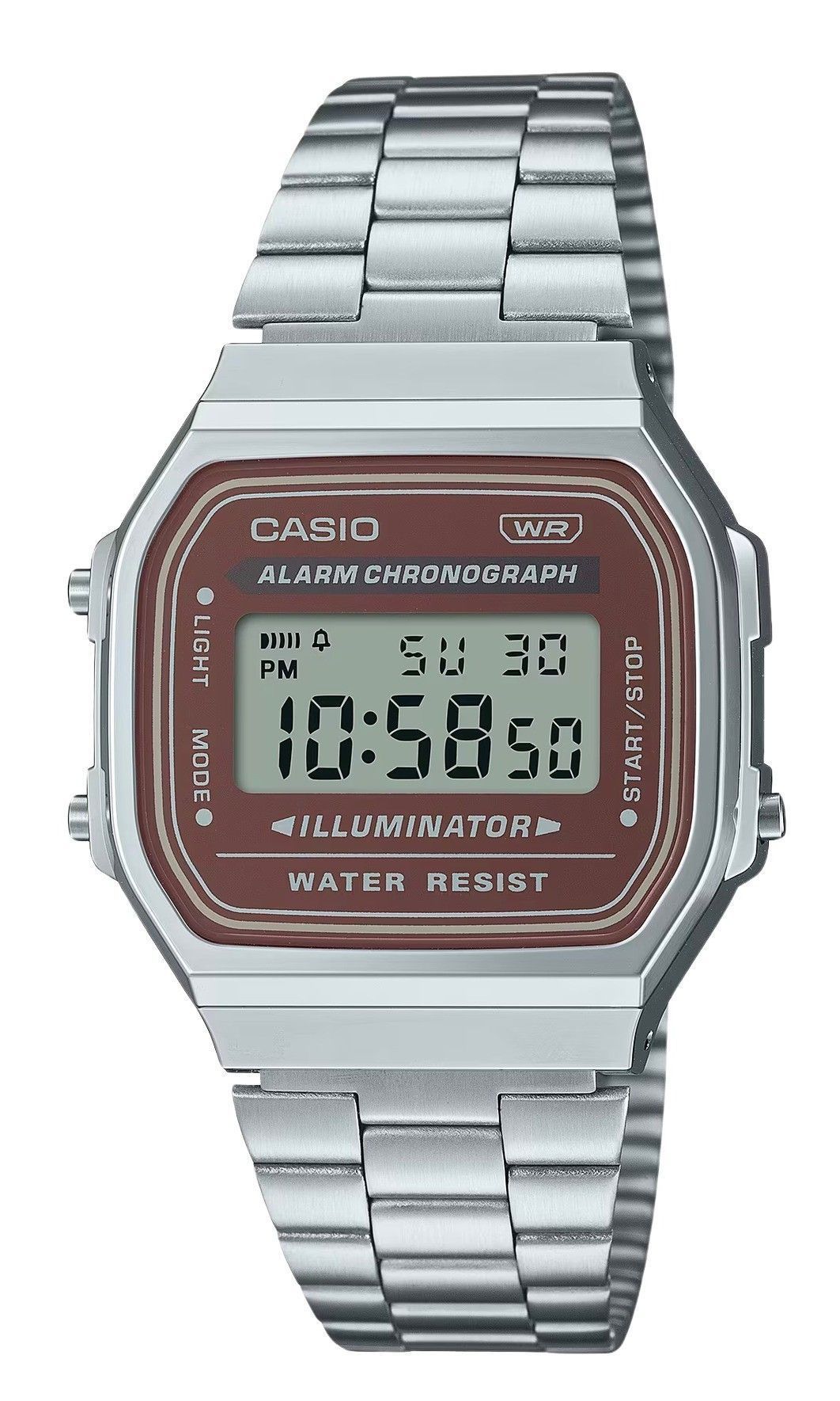 Casio Vintage Digital Stainless Steel Bracelet Quartz A168WA - 5A Men's Watch - Prestige Stones