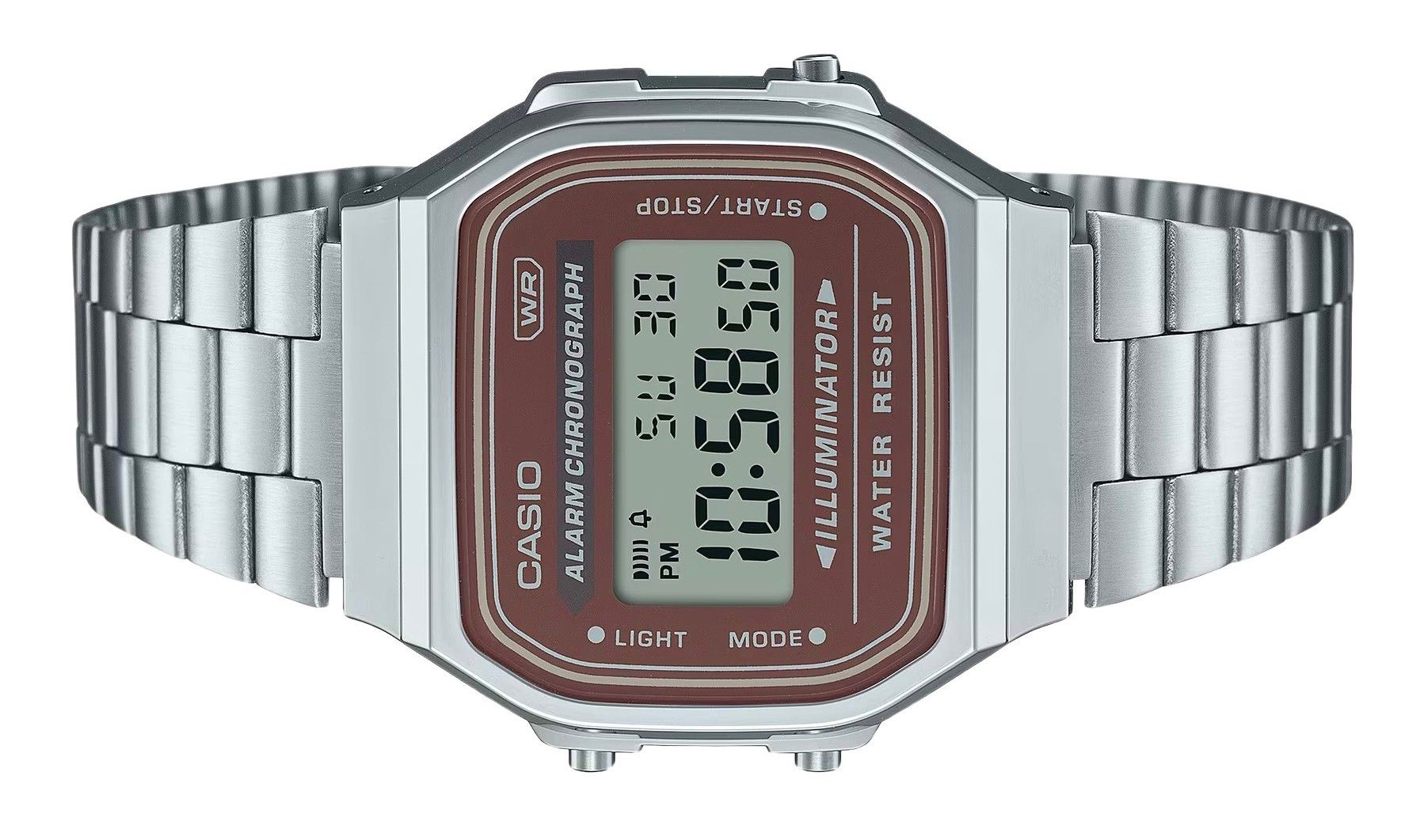 Casio Vintage Digital Stainless Steel Bracelet Quartz A168WA - 5A Men's Watch - Prestige Stones