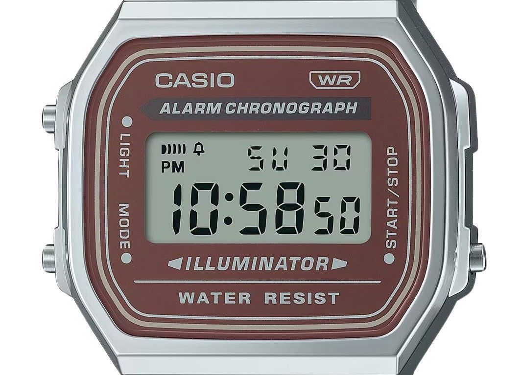 Casio Vintage Digital Stainless Steel Bracelet Quartz A168WA - 5A Men's Watch - Prestige Stones