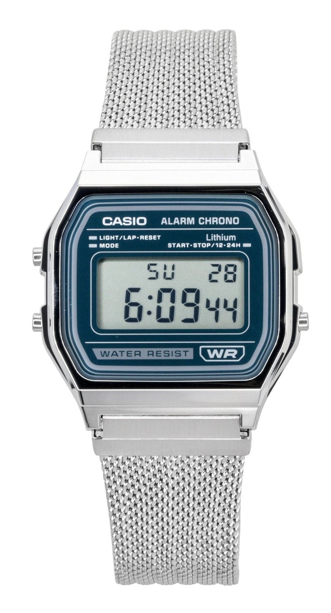 Casio Vintage Digital Stainless Steel Mesh Bracelet Quartz A158WEM - 3 Unisex Watch - Prestige Stones