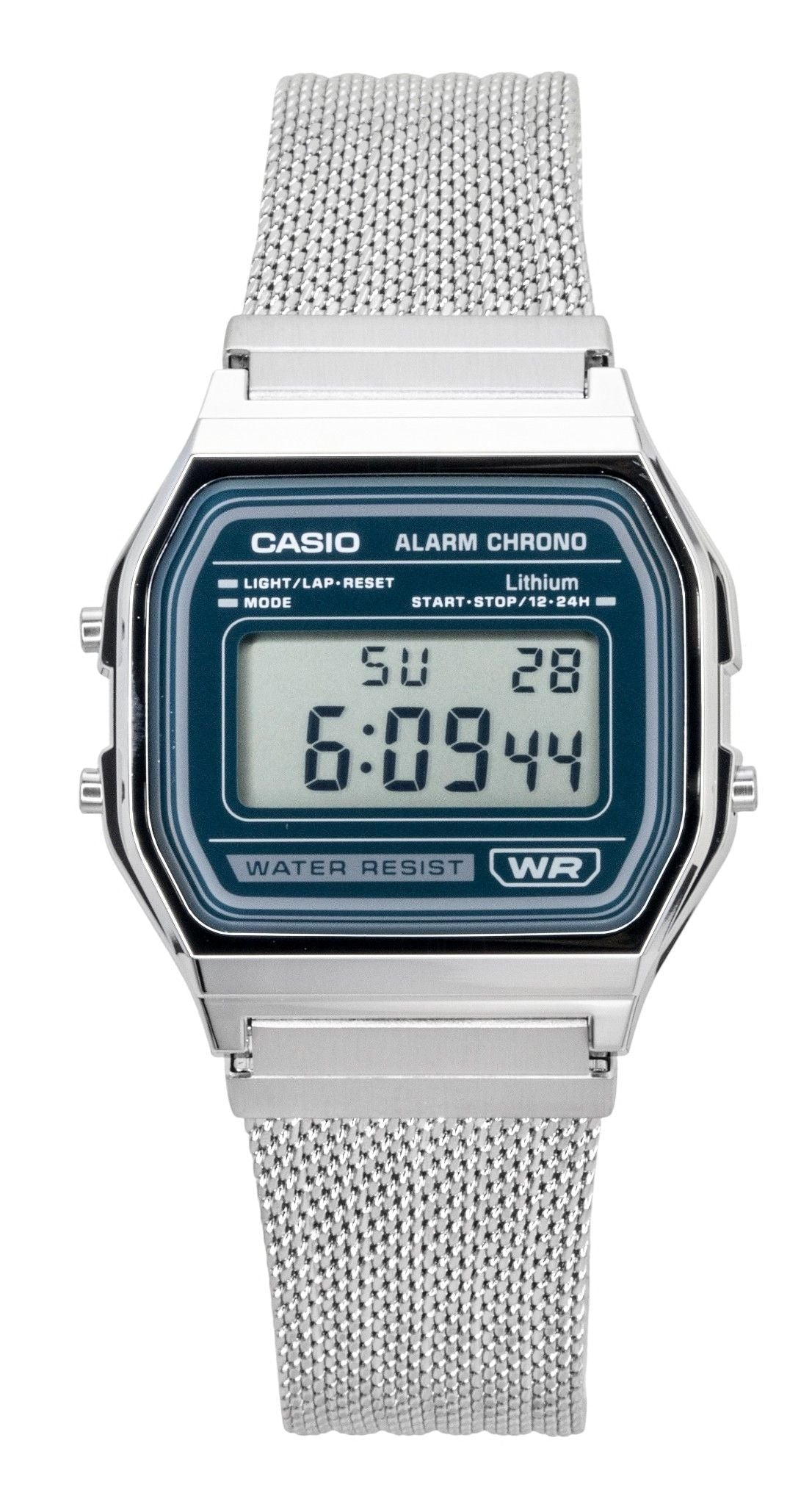 Casio Vintage Digital Stainless Steel Mesh Bracelet Quartz A158WEM - 3 Unisex Watch - Prestige Stones