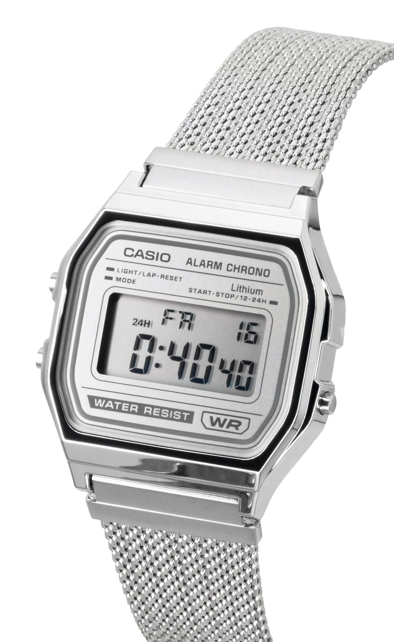 Casio Vintage Digital Stainless Steel Mesh Bracelet Quartz A158WEM - 7 Unisex Watch - Prestige Stones
