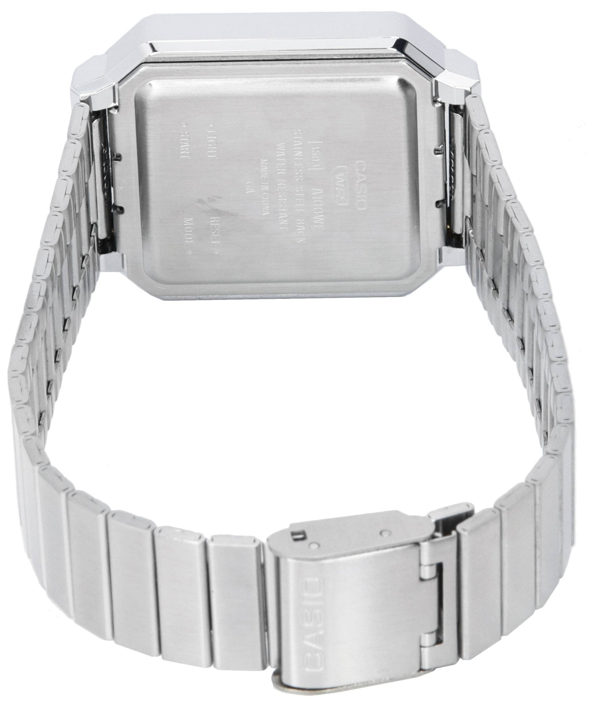 Casio Vintage Digital Stainless Steel Quartz A100WE - 7B A100WE - 7B Unisex Watch - Prestige Stones
