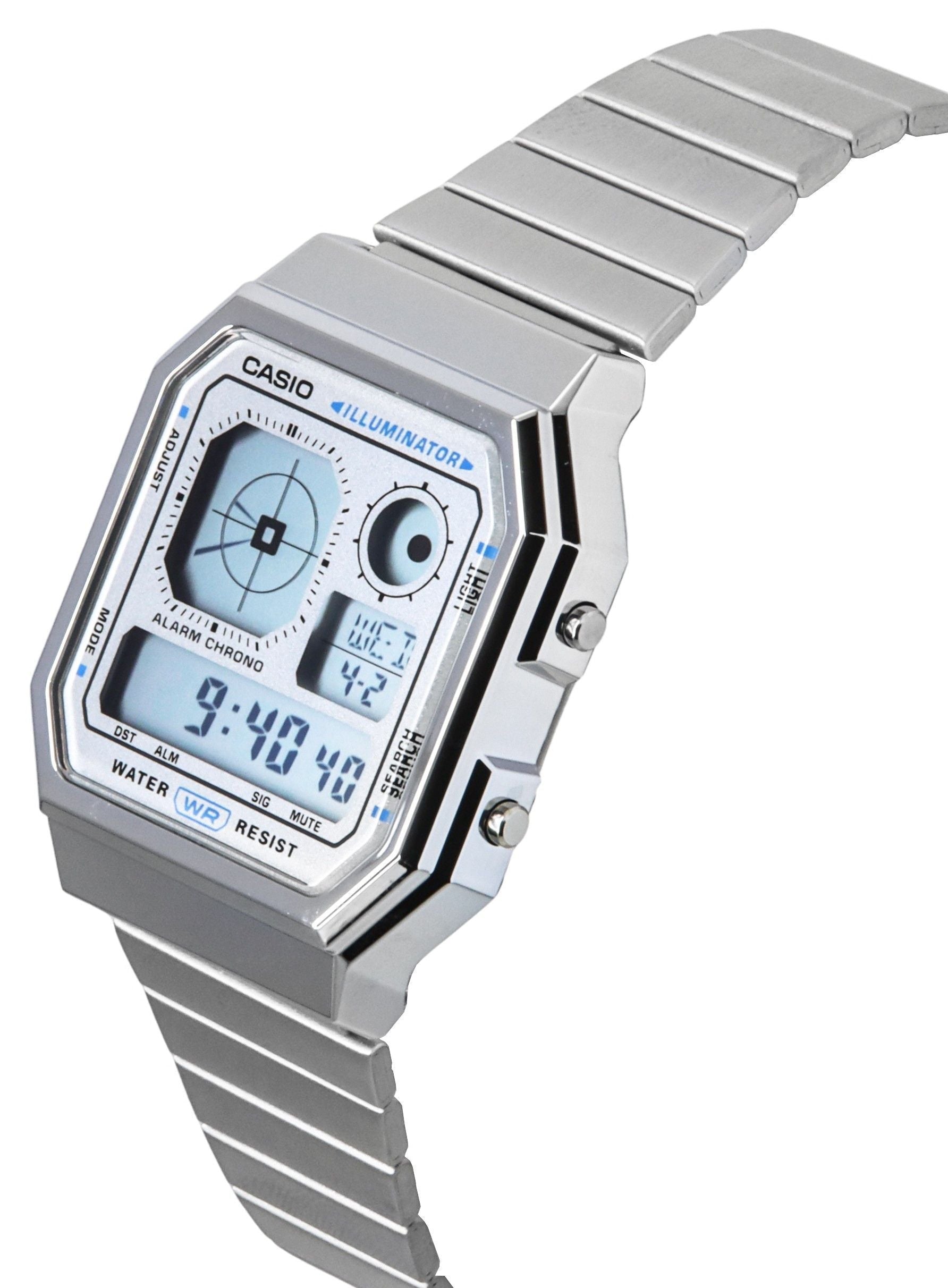 Casio Vintage Digital Stainless Steel Quartz A130WE - 7A Unisex Watch - Prestige Stones
