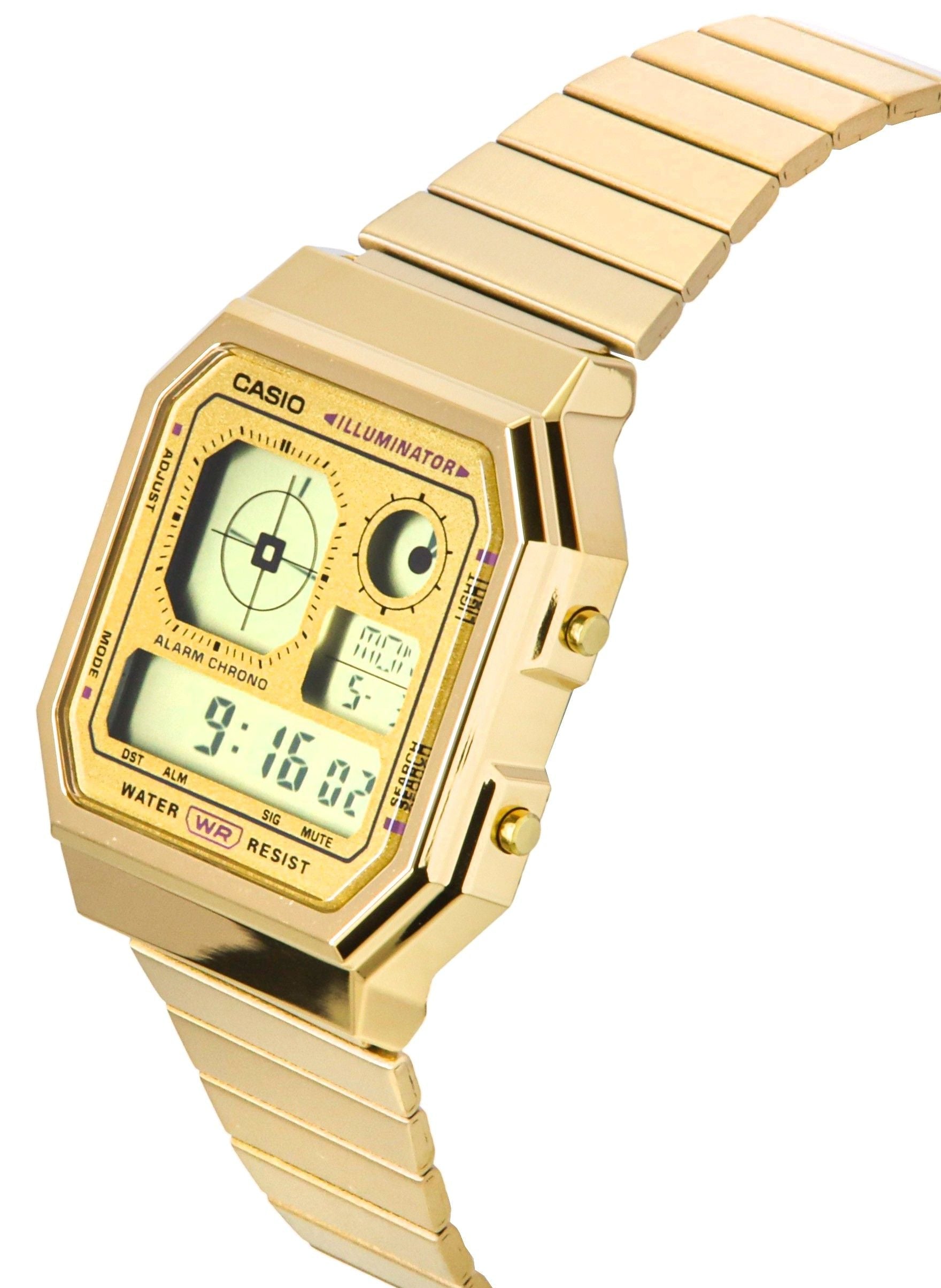 Casio Vintage Digital Stainless Steel Quartz A130WEG - 9A Unisex Watch - Prestige Stones