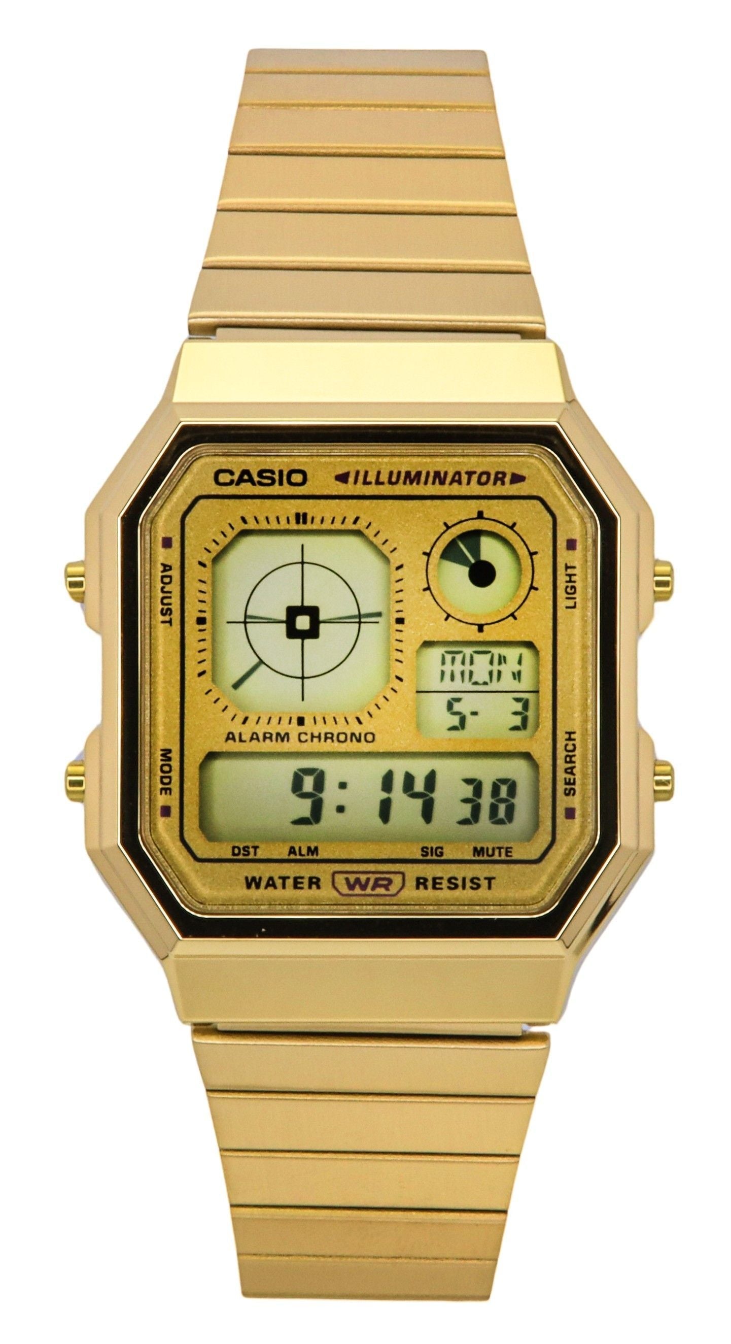 Casio Vintage Digital Stainless Steel Quartz A130WEG - 9A Unisex Watch - Prestige Stones