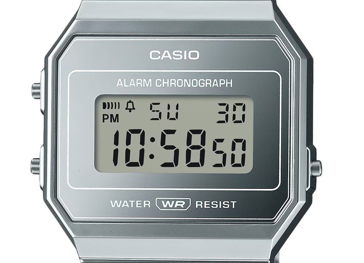 Casio Vintage Digital Stainless Steel Silver Dial Quartz A700WEV - 7A Unisex Watch - Prestige Stones