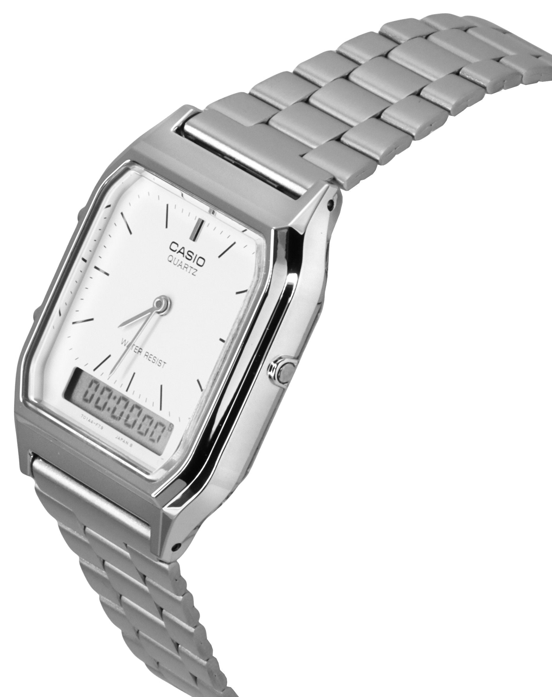 Casio Vintage Dual Time Alarm Quartz Analog Digital AQ - 230A - 7DMQ AQ230A - 7DMQ Unisex Watch - Prestige Stones