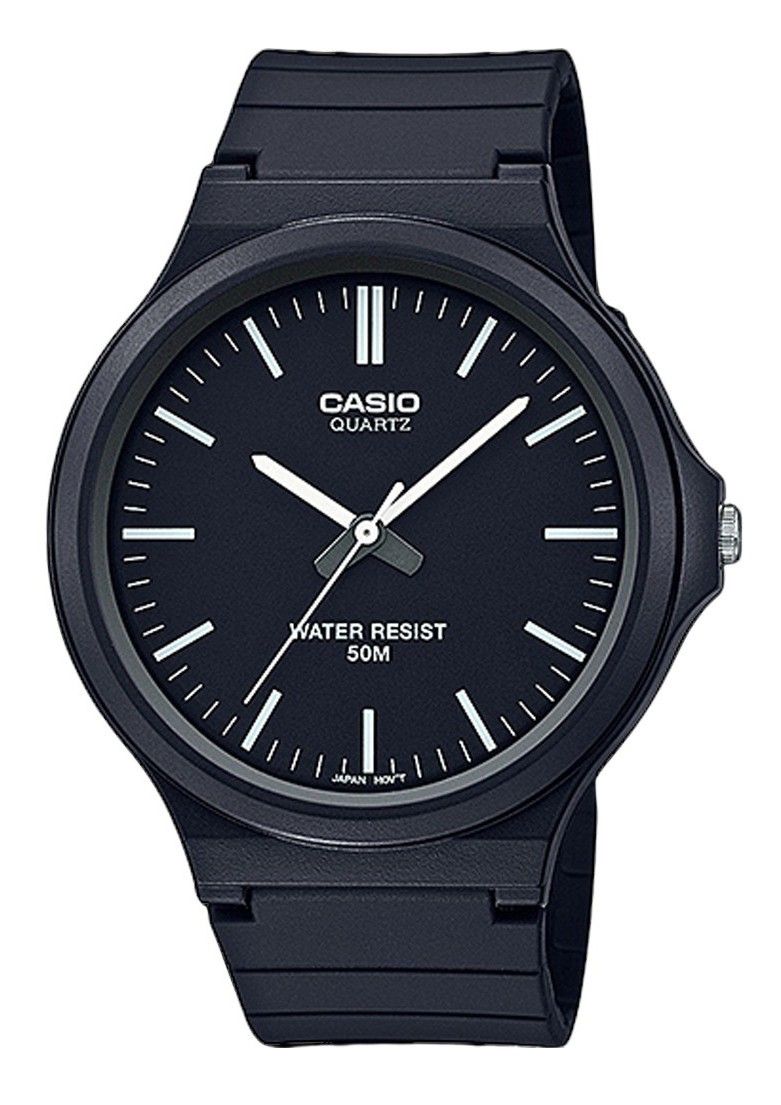 Casio Youth Analog Resin Strap Black Dial Quartz MW - 240 - 1EV Men's Watch - Prestige Stones