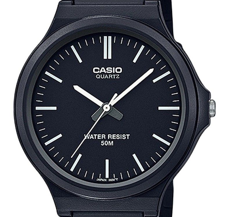Casio Youth Analog Resin Strap Black Dial Quartz MW - 240 - 1EV Men's Watch - Prestige Stones
