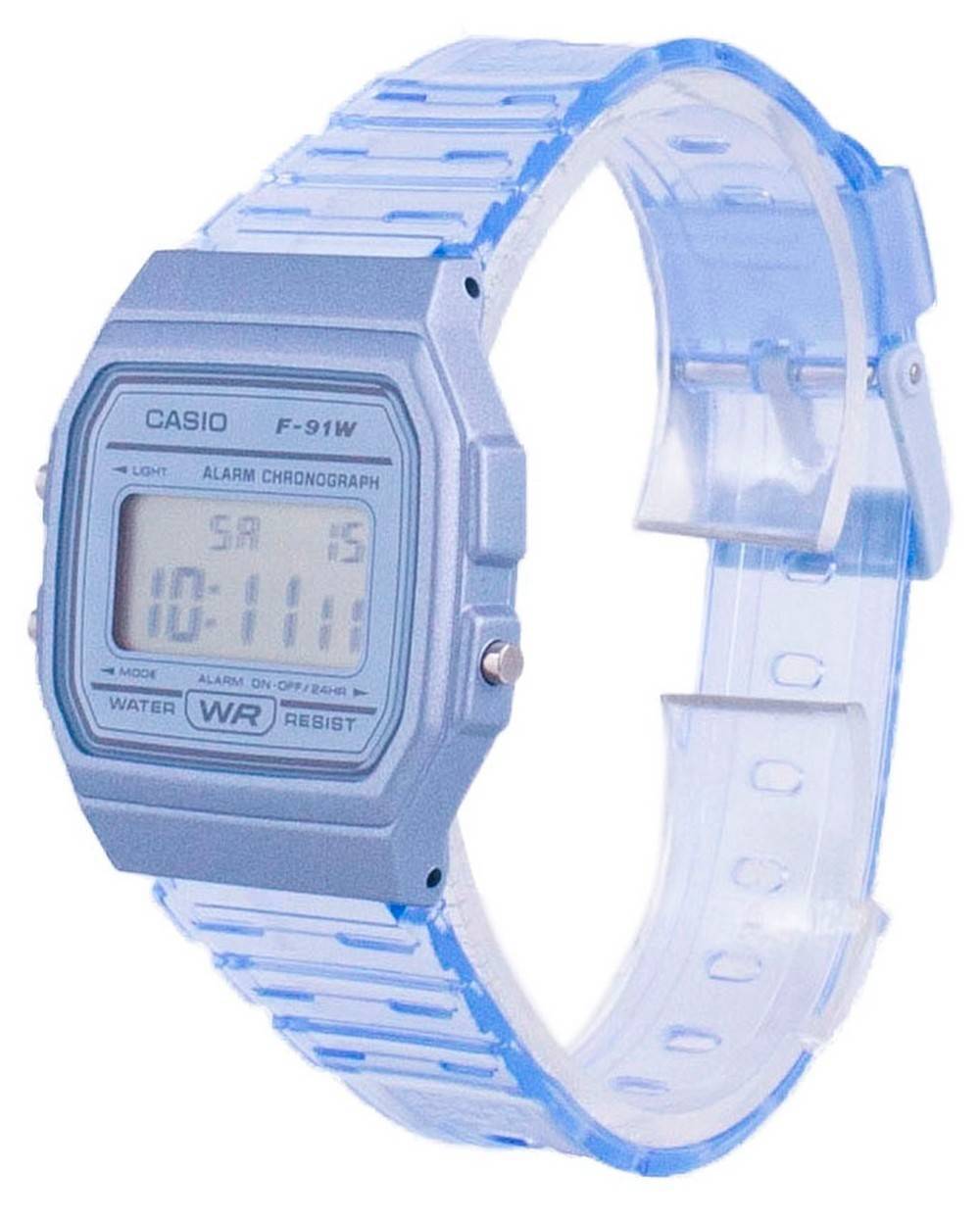 Casio Youth Blue Resin Digital F - 91WS - 2 F91WS - 2 Unisex Watch - Prestige Stones