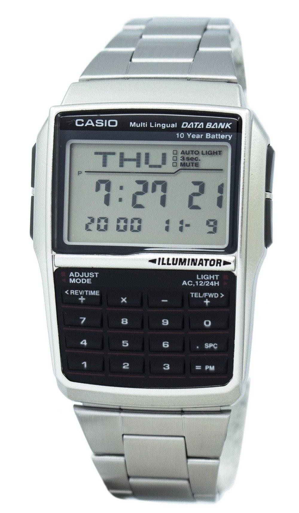 Casio Youth Digital Data Bank 5 Alarm Multi - Lingual DBC - 32D - 1ADF DBC - 32D - 1 Men's Watch - Prestige Stones