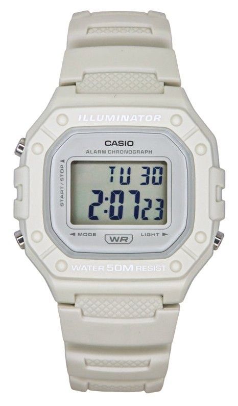 Casio Youth Digital Resin Strap Quartz W - 218HC - 8AV Unisex Watch - Prestige Stones