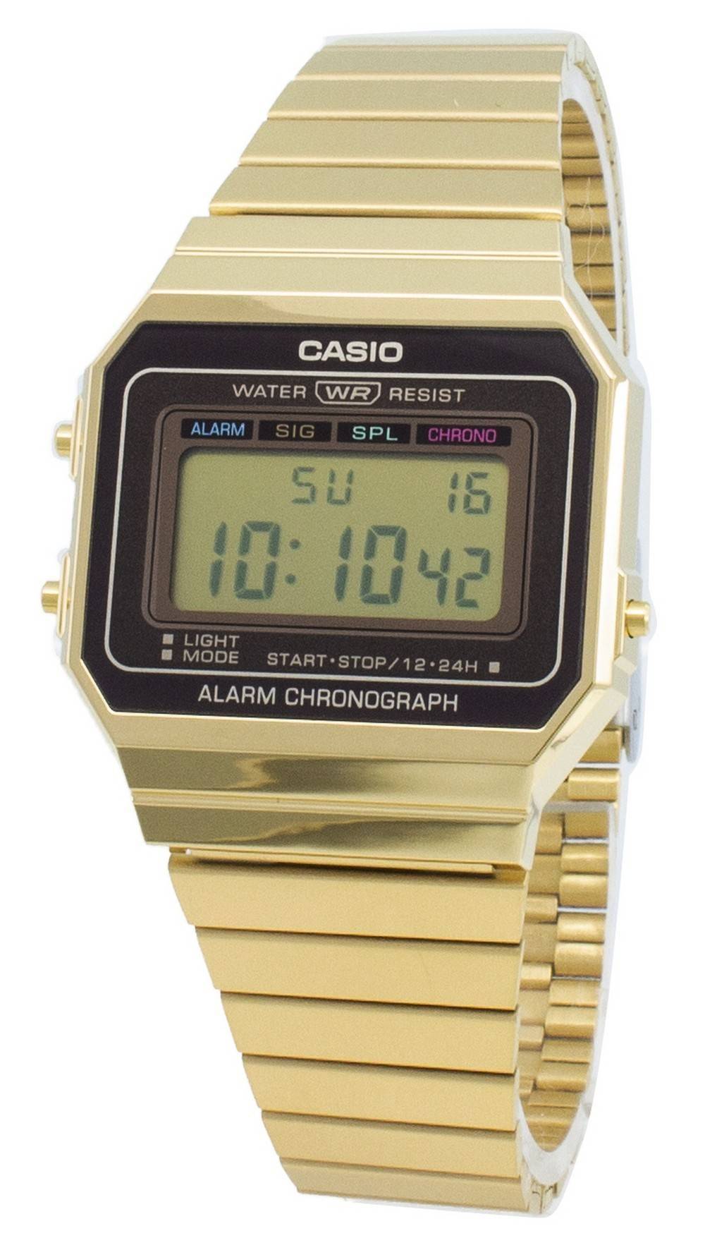 Casio Youth Vintage A700WG - 9A Alarm Chronograph Quartz Men's Watch - Prestige Stones