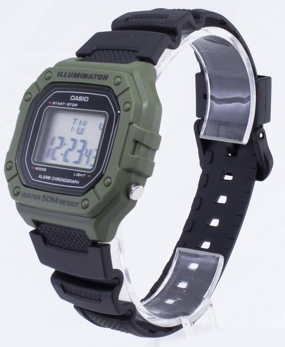 Casio Youth W - 218H - 3AV W218H - 3AV Digital Men's Watch - Prestige Stones