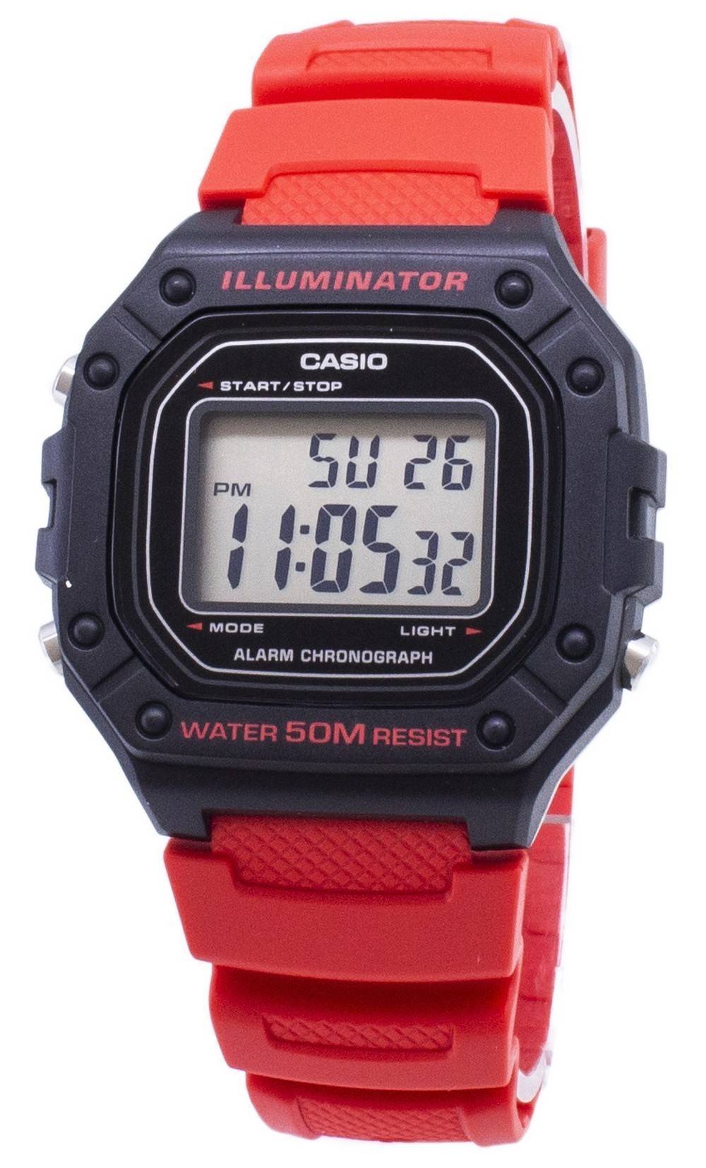 Casio Youth W - 218H - 4BV W218H - 4BV Digital Men's Watch - Prestige Stones